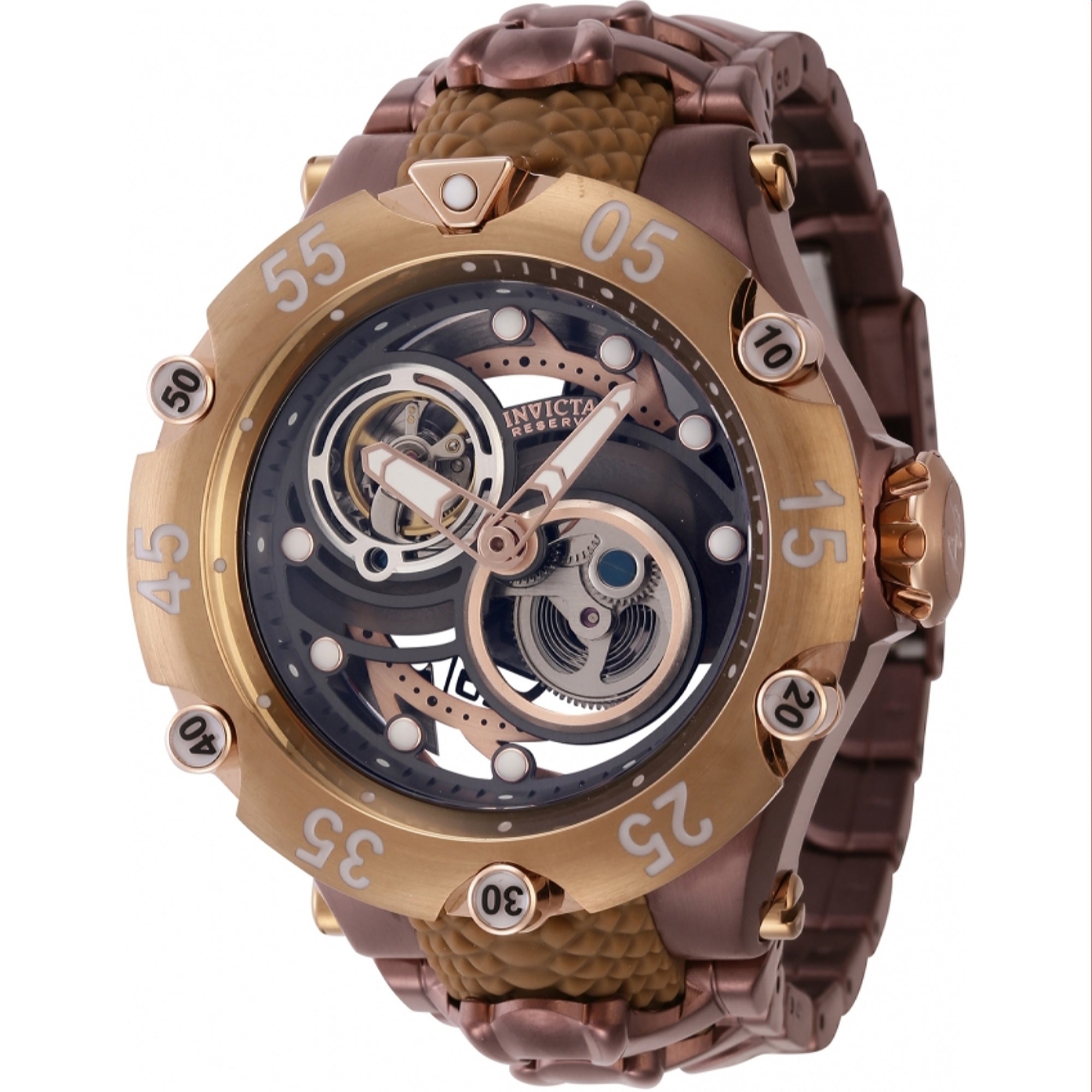 Invicta  Automatic Reserve Venom Cobra Automatic Gun Metal Dial Men's Watch 43930