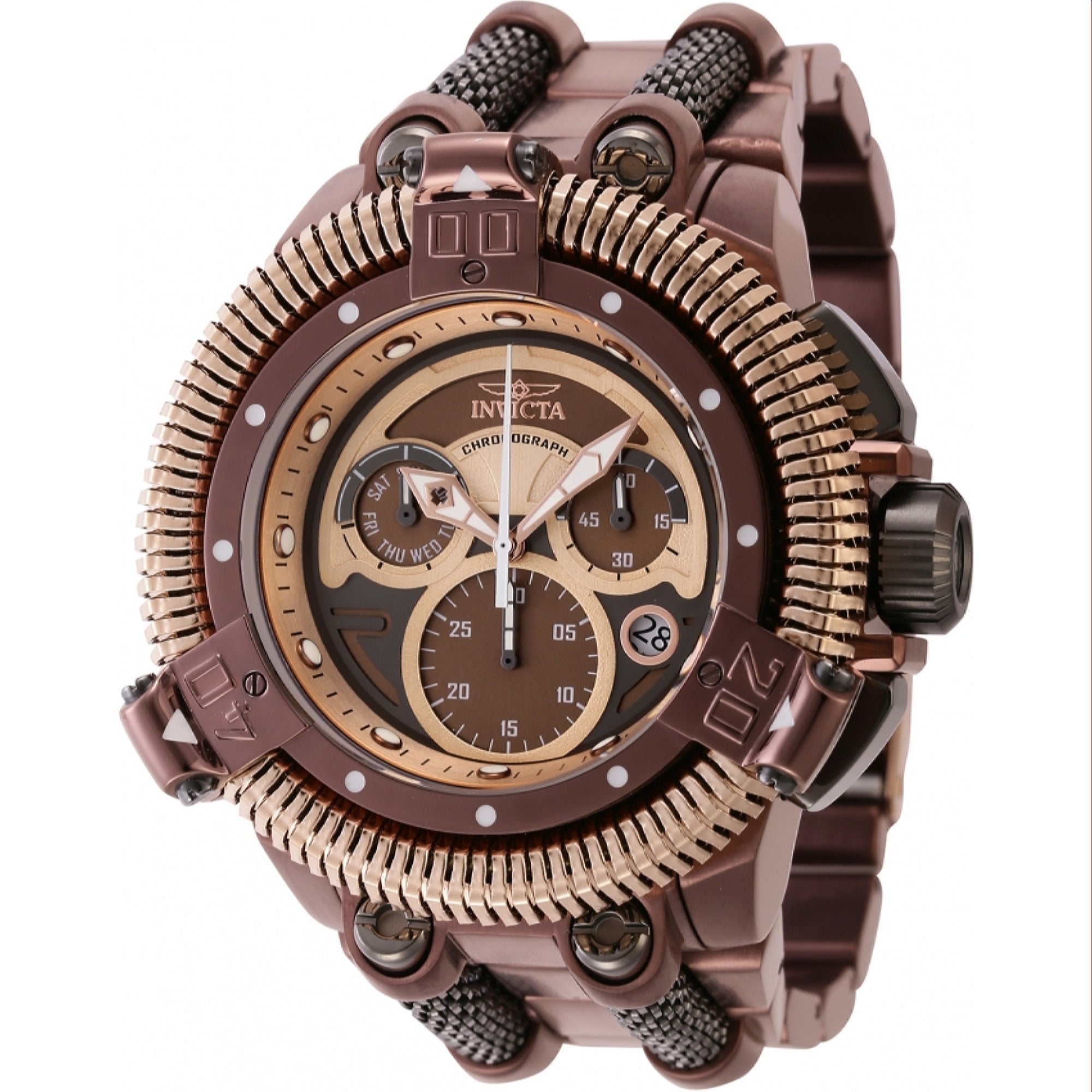 Invicta  Quartz King Python Brown Dial Men's Watch 44308