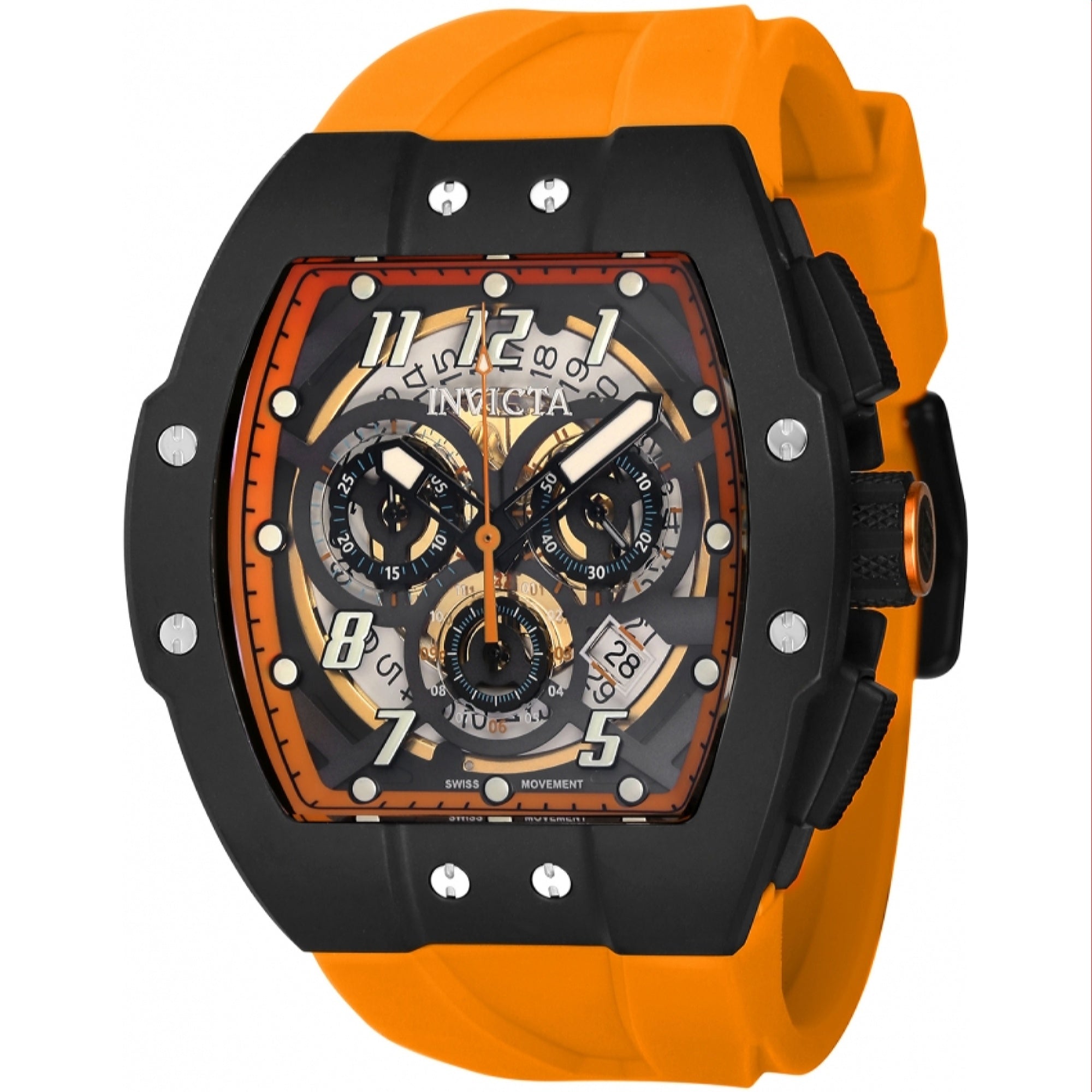 Invicta  Quartz JM Correa Orange Dial Men's Watch 44415