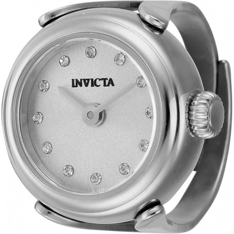 Invicta Quartz Mini Silver Dial Women's Ring Watch 44480