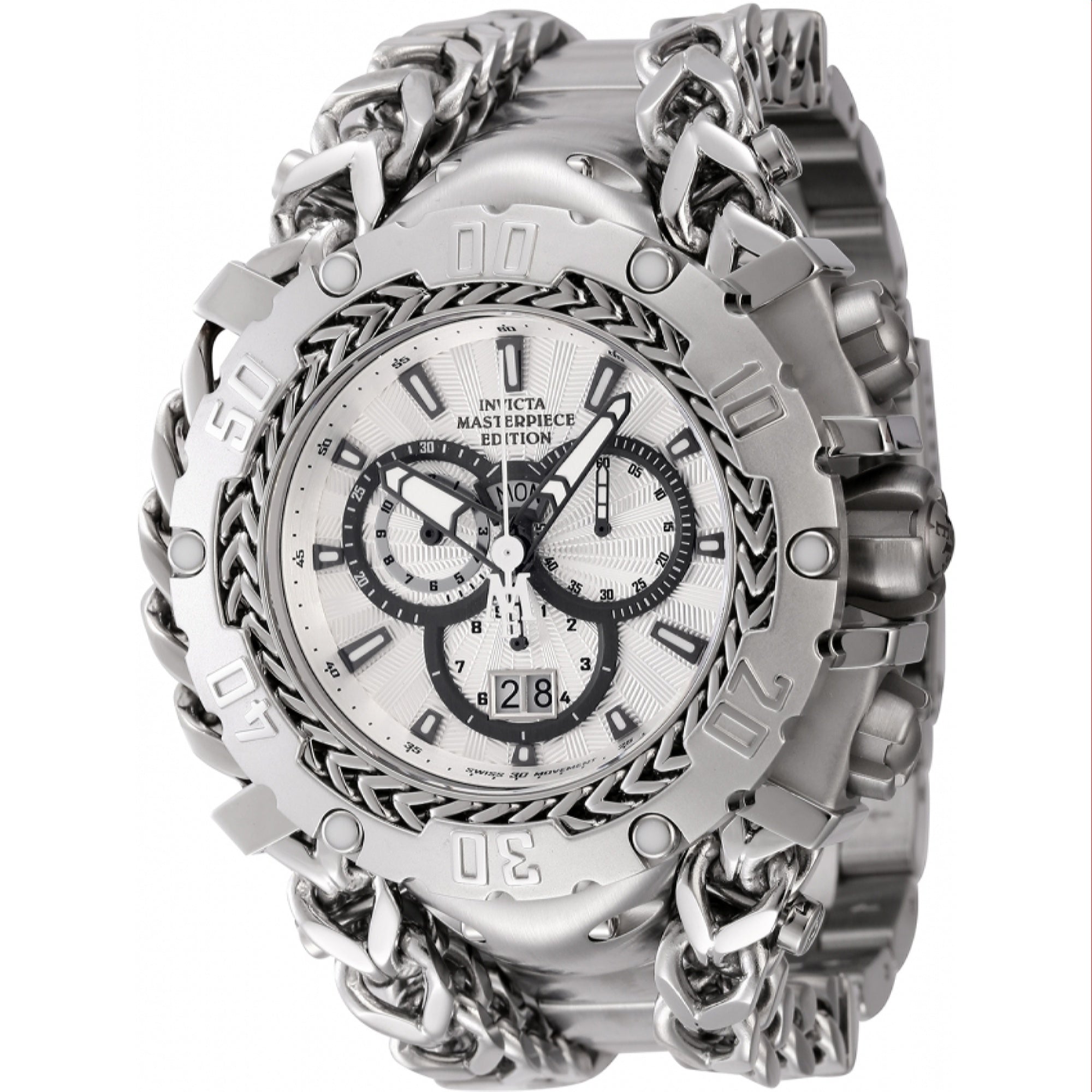 Invicta  Quartz Masterpiece Silver Dial Men's Watch 44615