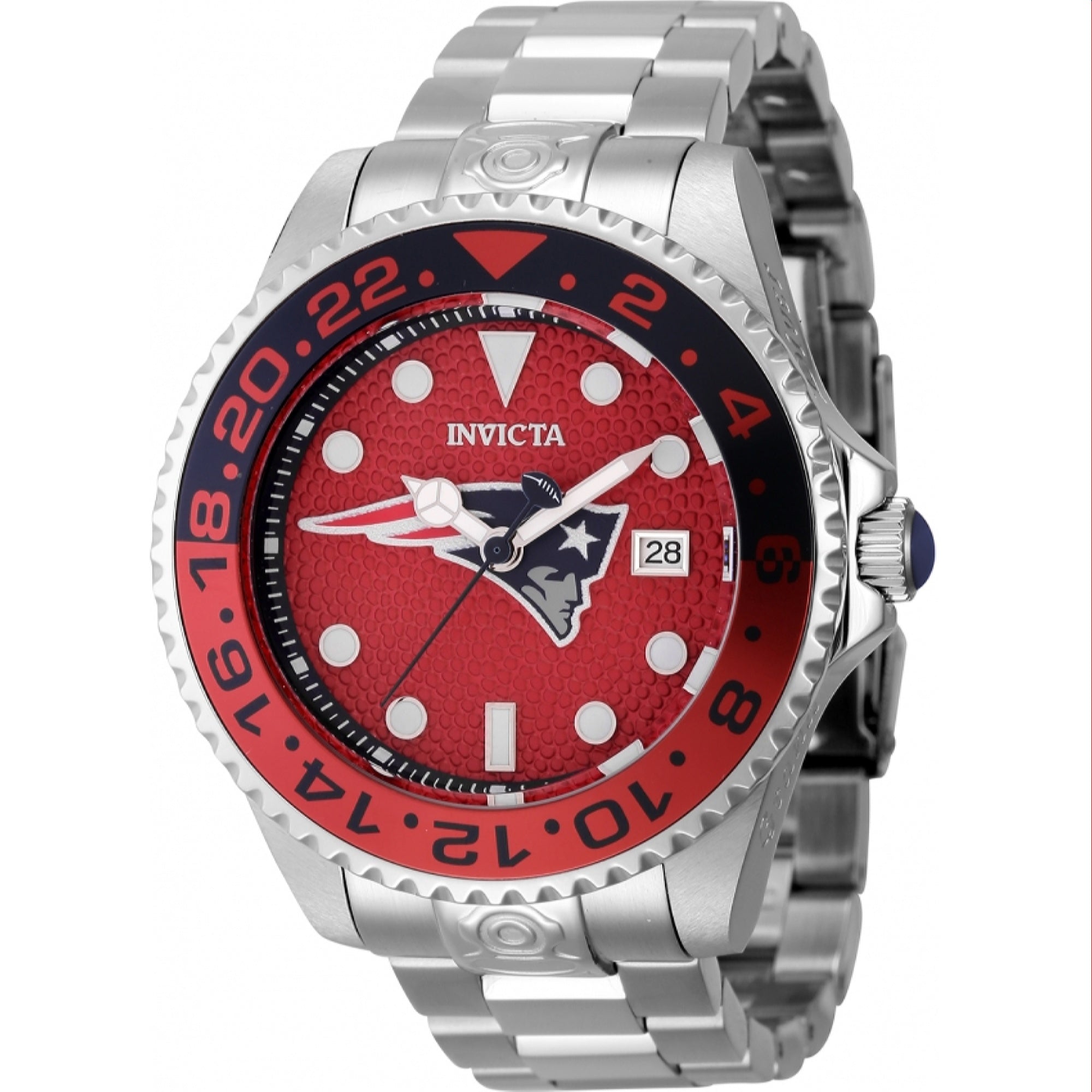 Invicta  Automatic NFL Patriots Automatic Red and White Dial Men's Watch 45031