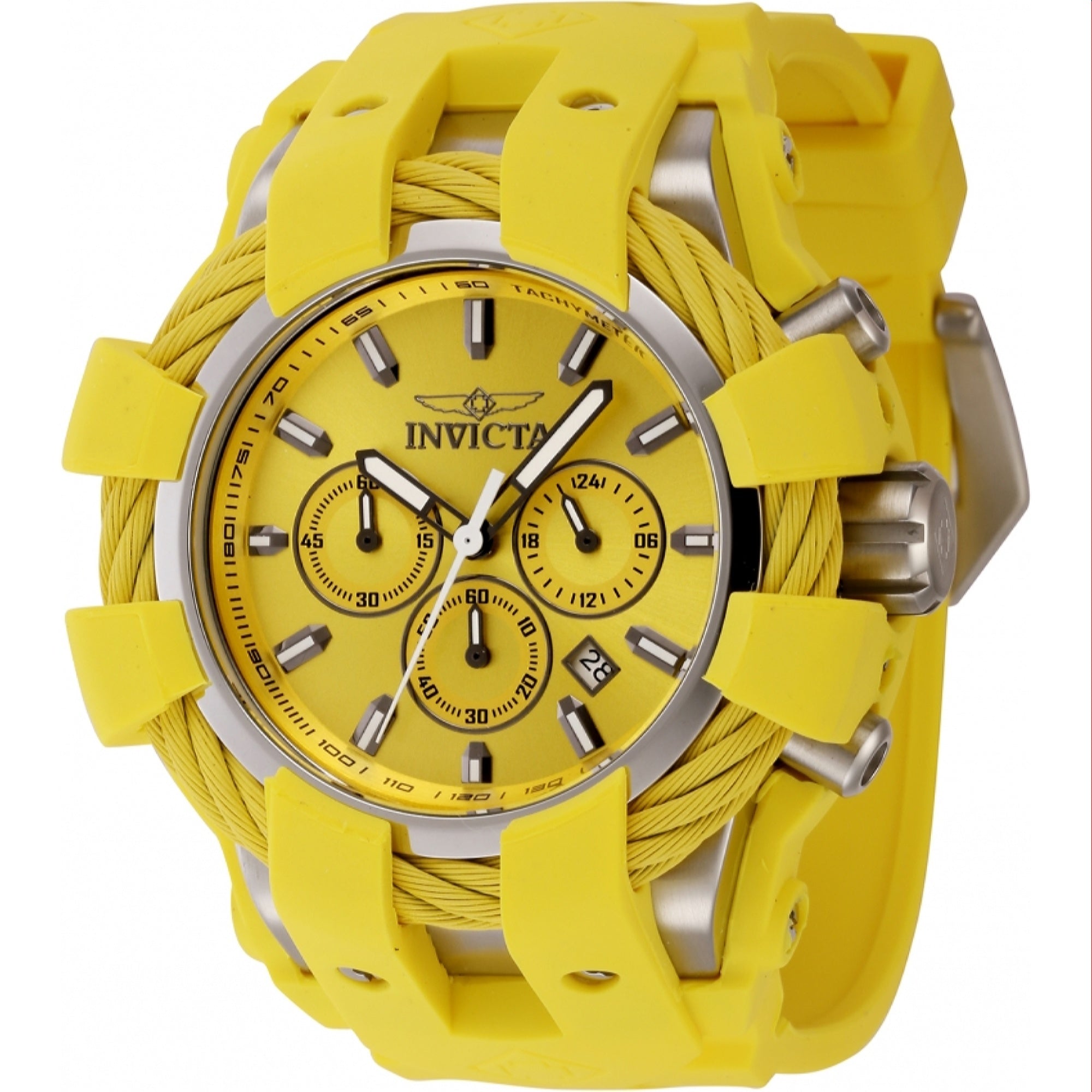 Invicta  Quartz Bolt Yellow Dial Men's Watch 45165