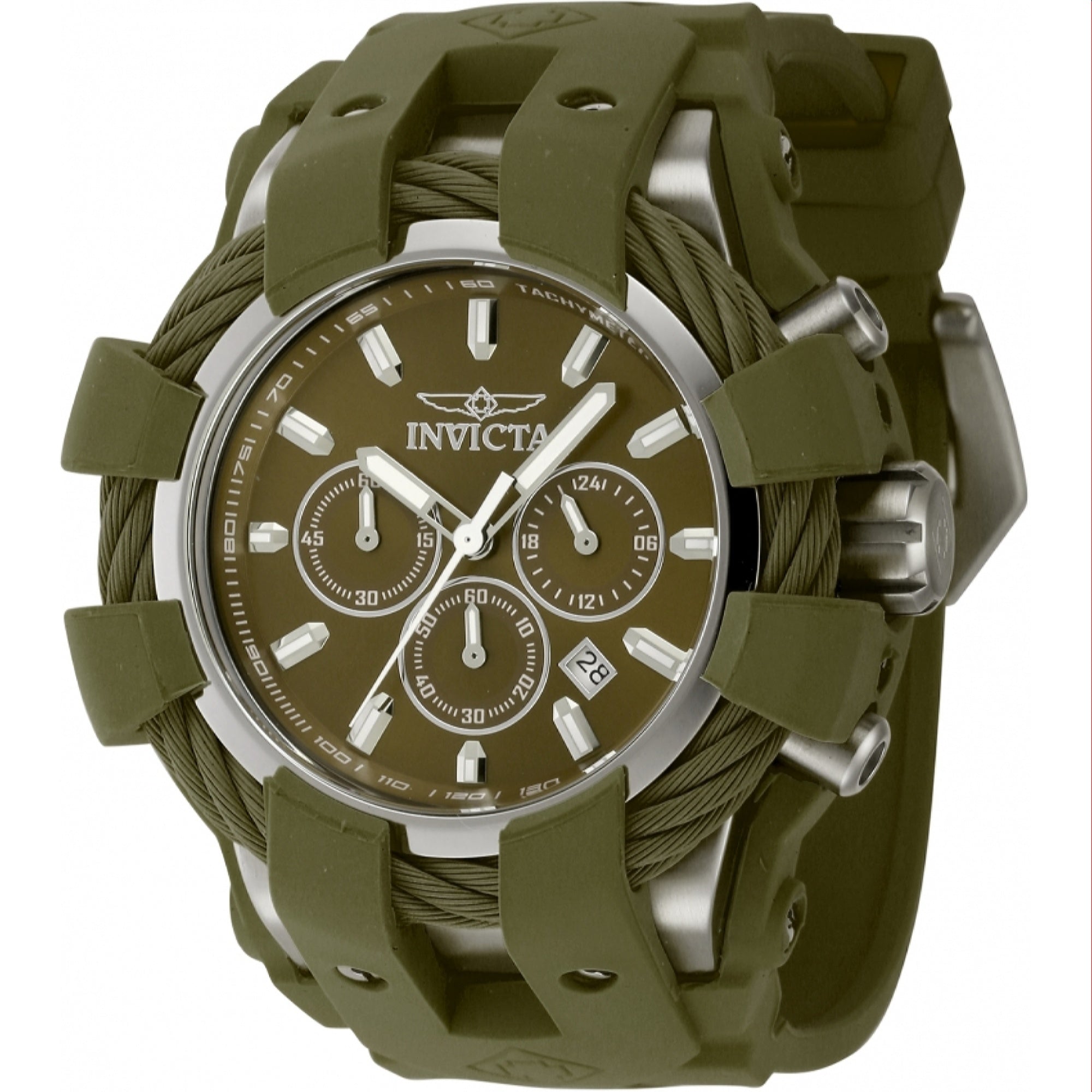 Invicta  Quartz Bolt Green Dial Men's Watch 45166