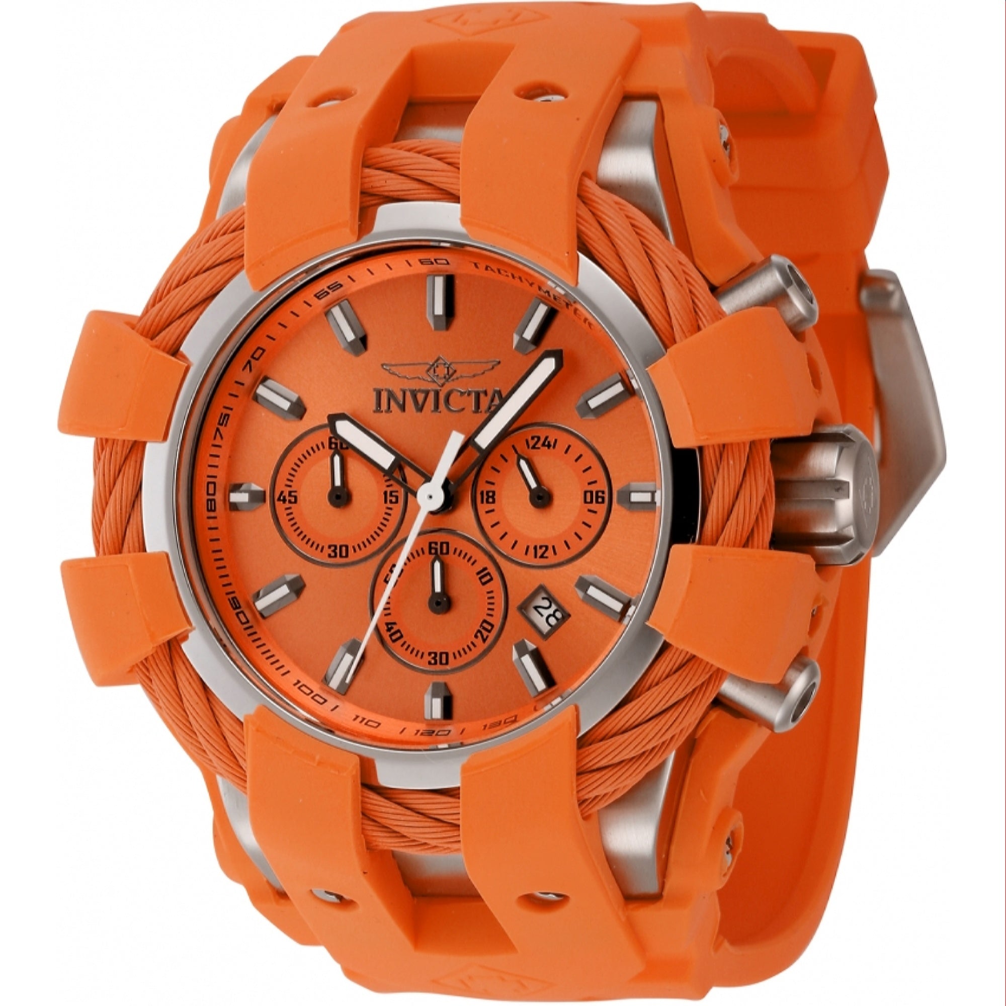 Invicta  Quartz Bolt Orange Dial Men's Watch 45167