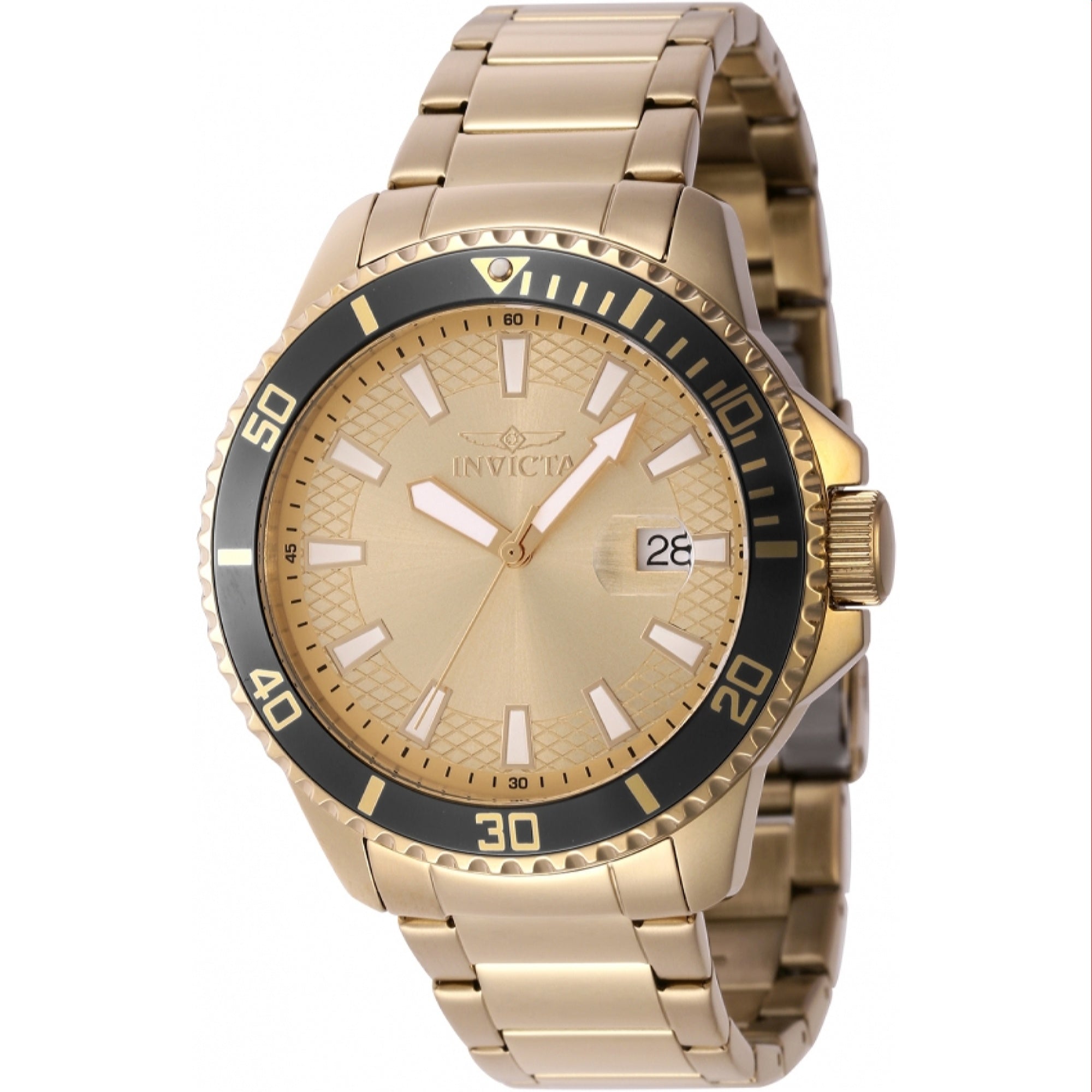 Invicta  Quartz Pro Diver Gold Dial Men's Watch 46140