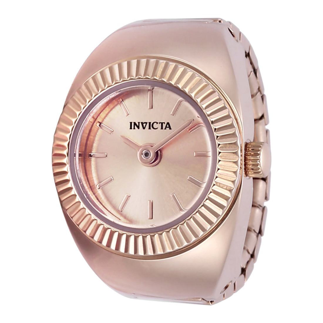 Invicta Quartz Mini Rose Gold Dial Women's Ring Watch 48948
