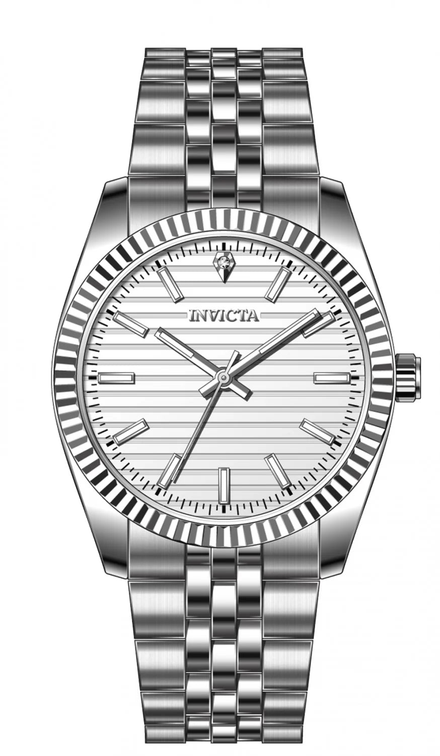 InvictaMen's 69165 Celestial Quartz PC21S Steel Dial Watch