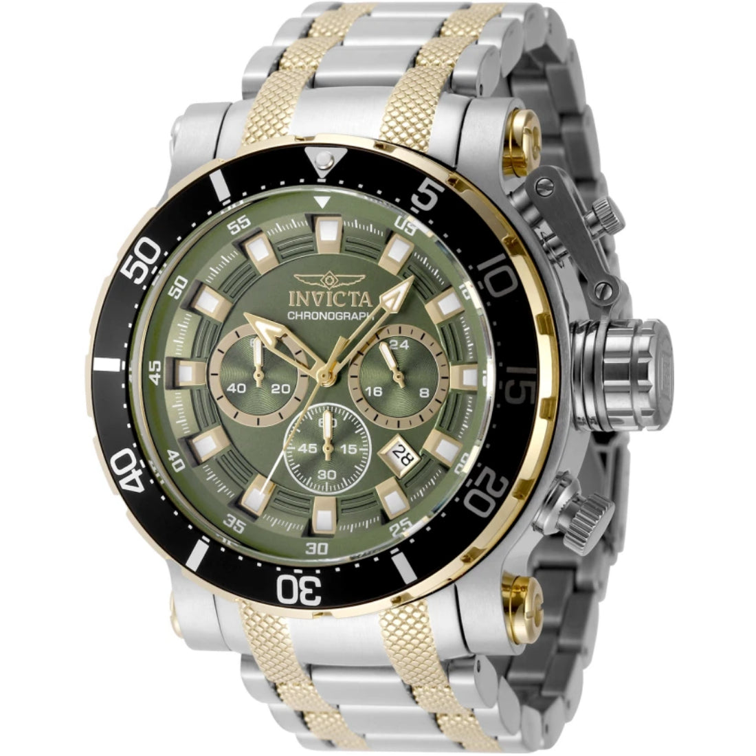 Invicta Quartz Coalition Forces Green Dial Men's Watch 49225