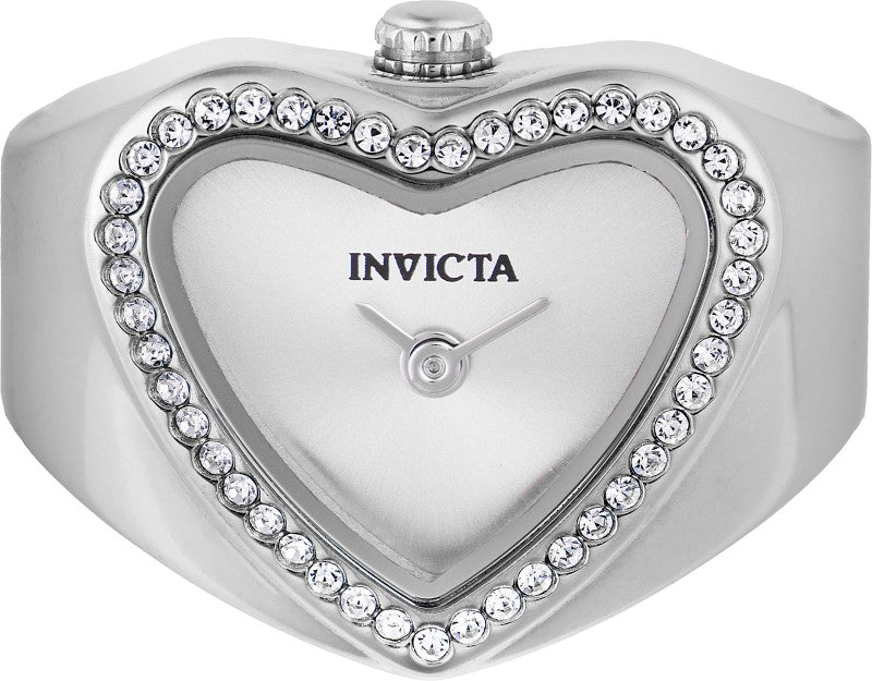Invicta Quartz Mini Silver Dial Women's Ring Watch 49572