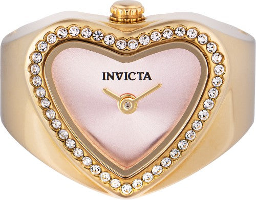 Invicta Quartz Mini Pink Dial Women's Ring Watch 49575