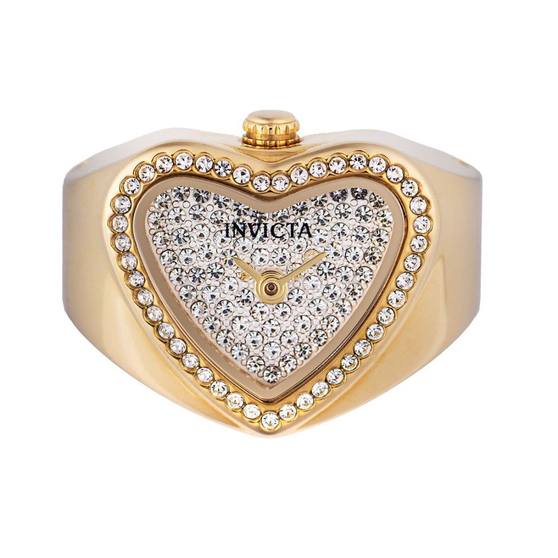 Invicta Quartz Mini Silver Dial Women's Ring Watch 49577
