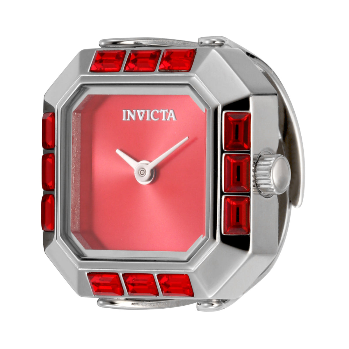 Invicta Quartz Mini Red Dial Women's Ring Watch 49582