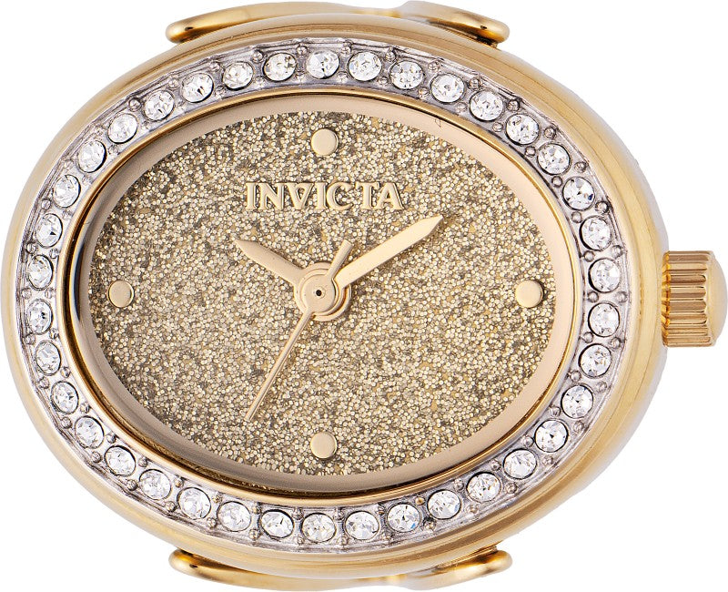 Invicta Quartz Mini Gold Dial Women's Ring Watch 49598