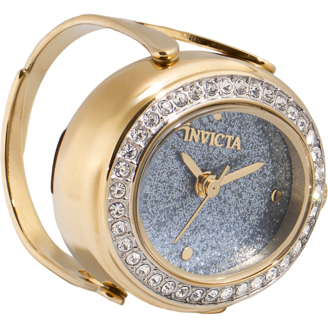 Invicta Quartz Mini Blue Dial Women's Ring Watch 49603