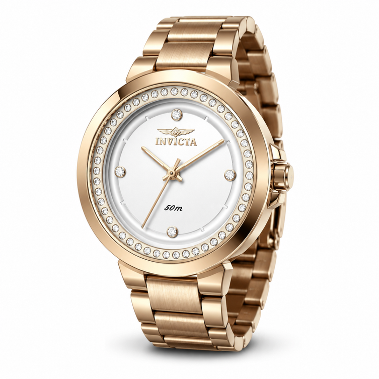Invicta Quartz Angel Silver Dial Women's Watch 50166
