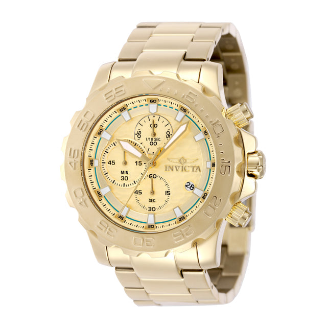 Invicta Quartz Pro Diver Gold Dial Men's Watch 50248