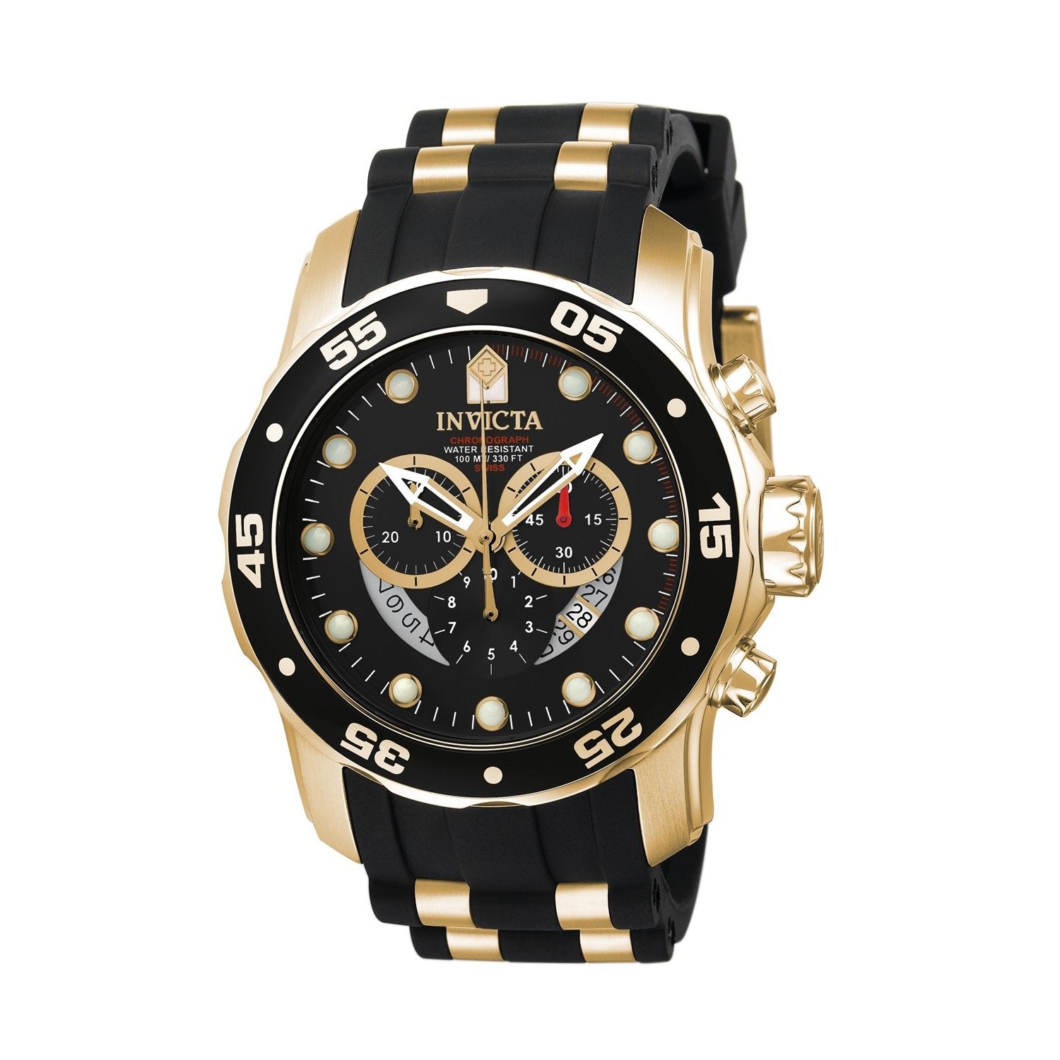 Invicta Quartz Pro Diver Black Dial Men's Watch 6981