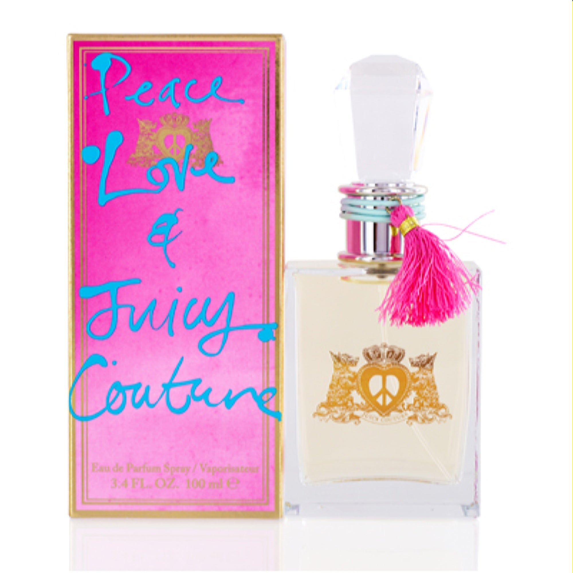 Juicy Couture Women's Peace Love & Juicy Juicy Couture Edp Spray 3.4 Oz (100 Ml)   719346639323