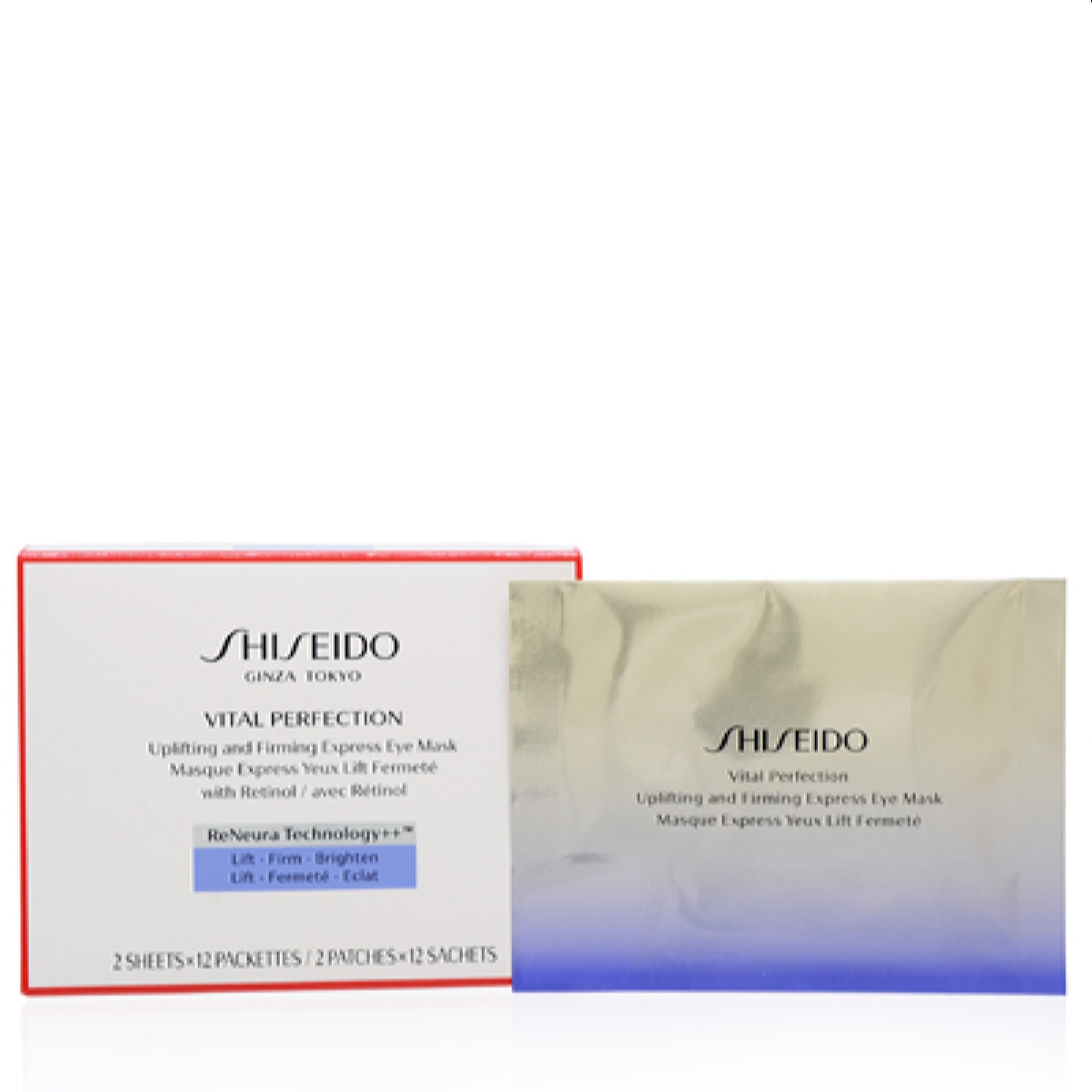 Shiseido  Shiseido Vital Perfection Liftdefine Radiance Eye Mask 2 Sheets (12 Packettes) 729238163805