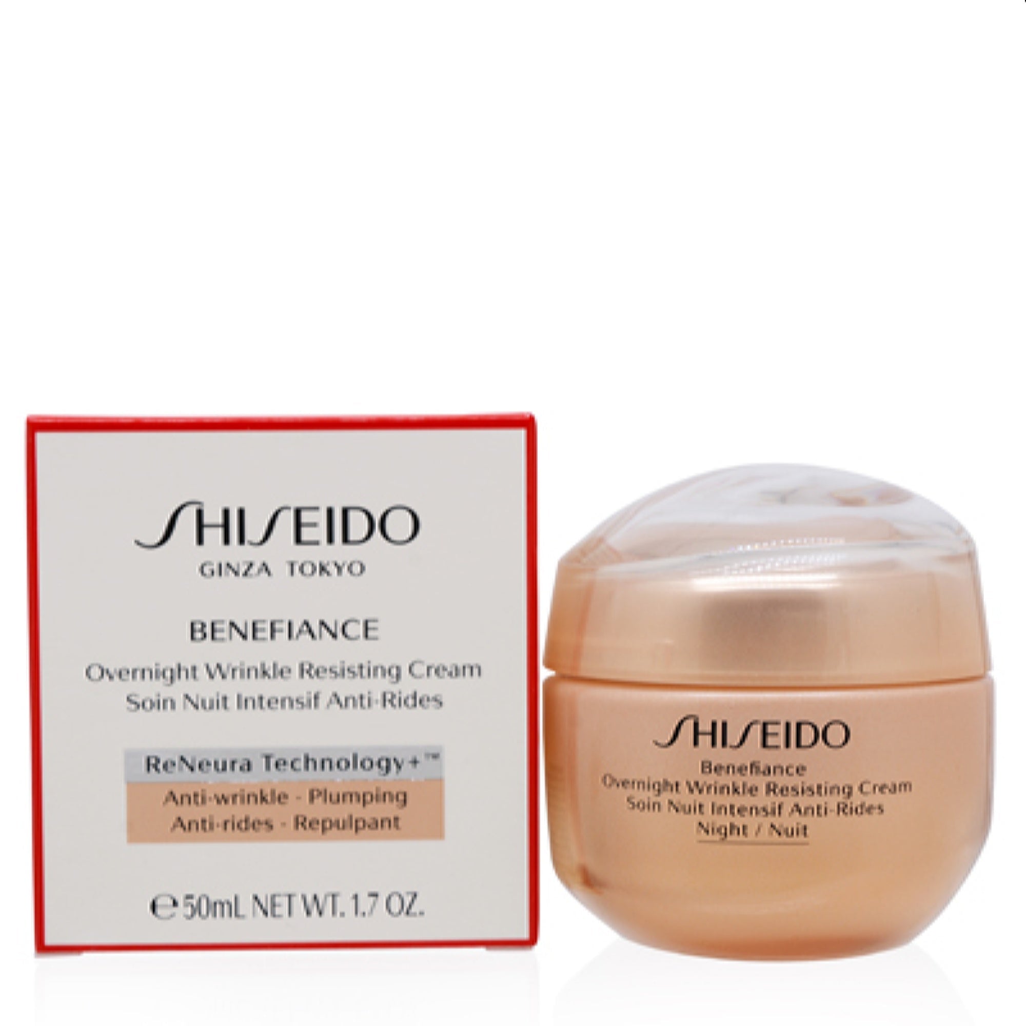 Shiseido  Shiseido Benefiance Overnight Wrinkle Resisting Cream 1.7 Oz (50 Ml) 768614166597