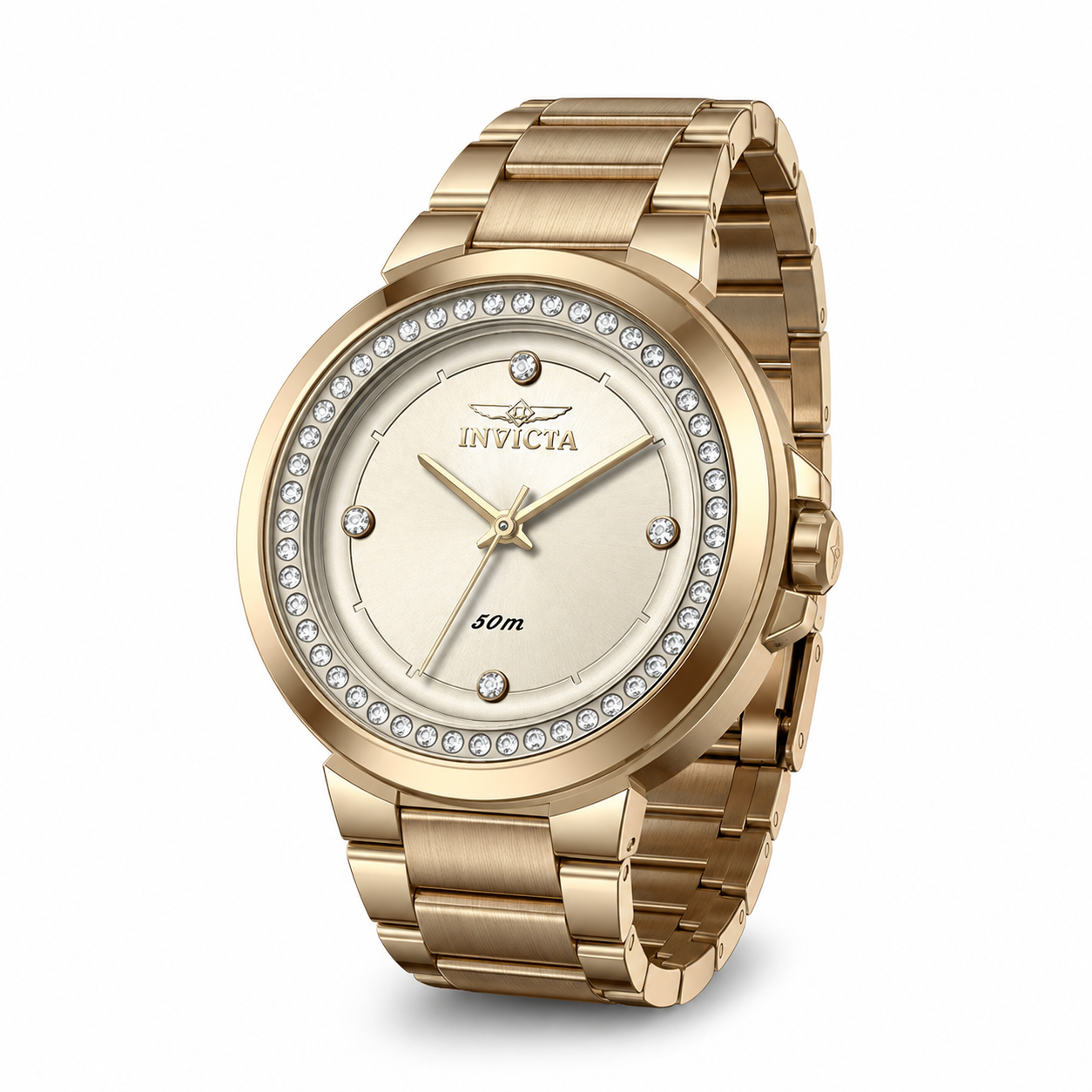 Invicta Quartz Angel Gold Dial Women's Watch 50165