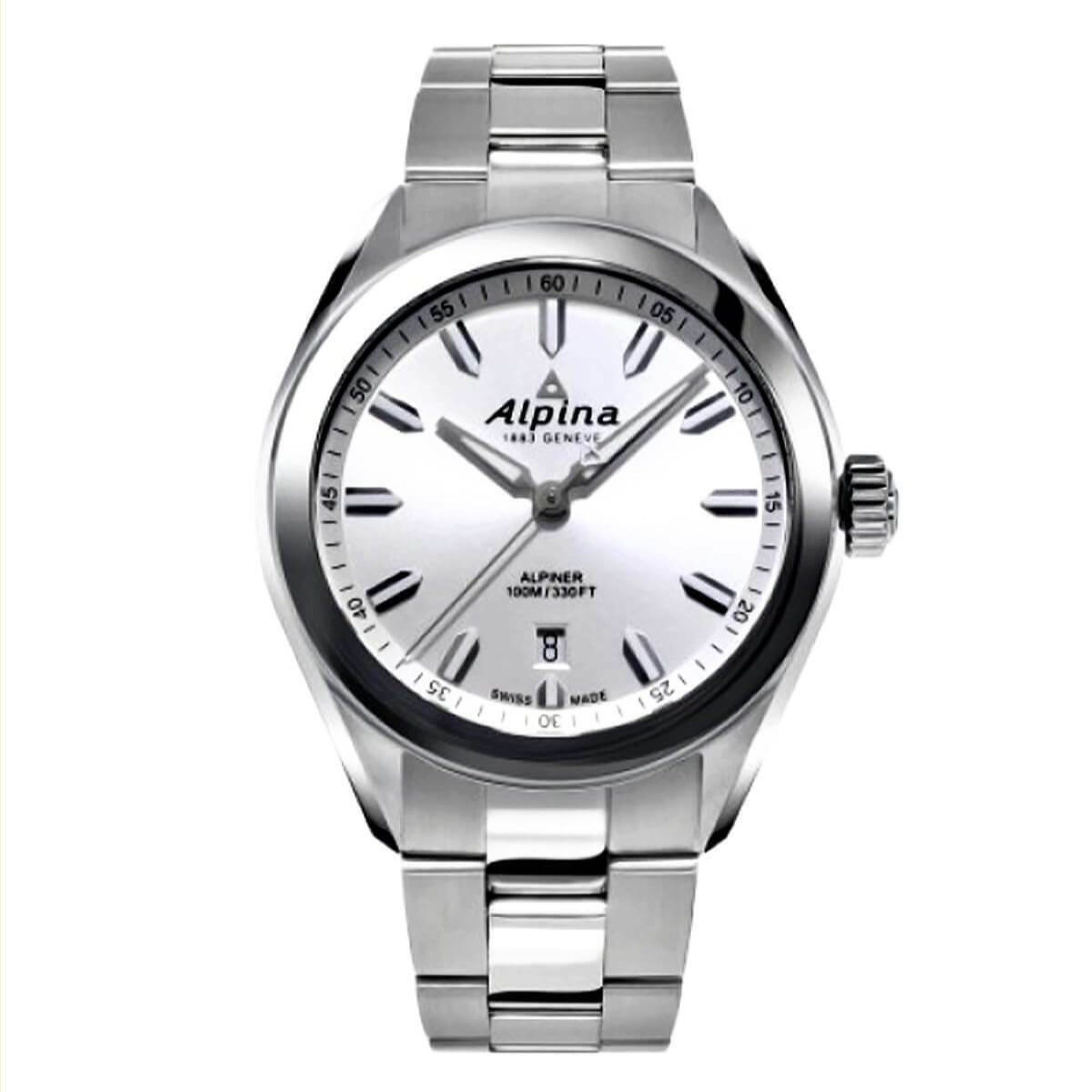 Alpina Alpiner Quartz Silver-Tone Dial Men's Watch AL-240SS4E6B