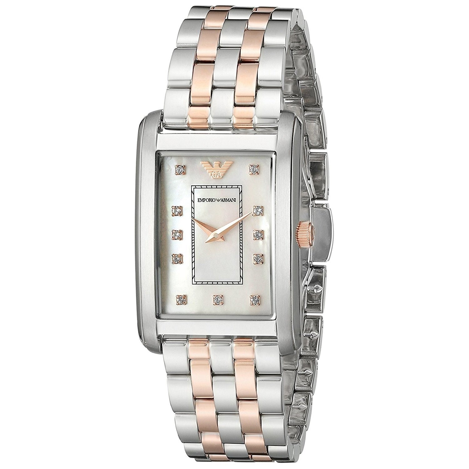 Emporio Armani Classic Quartz Crystal Mother of Pearl Dial Women's Watch AR1905