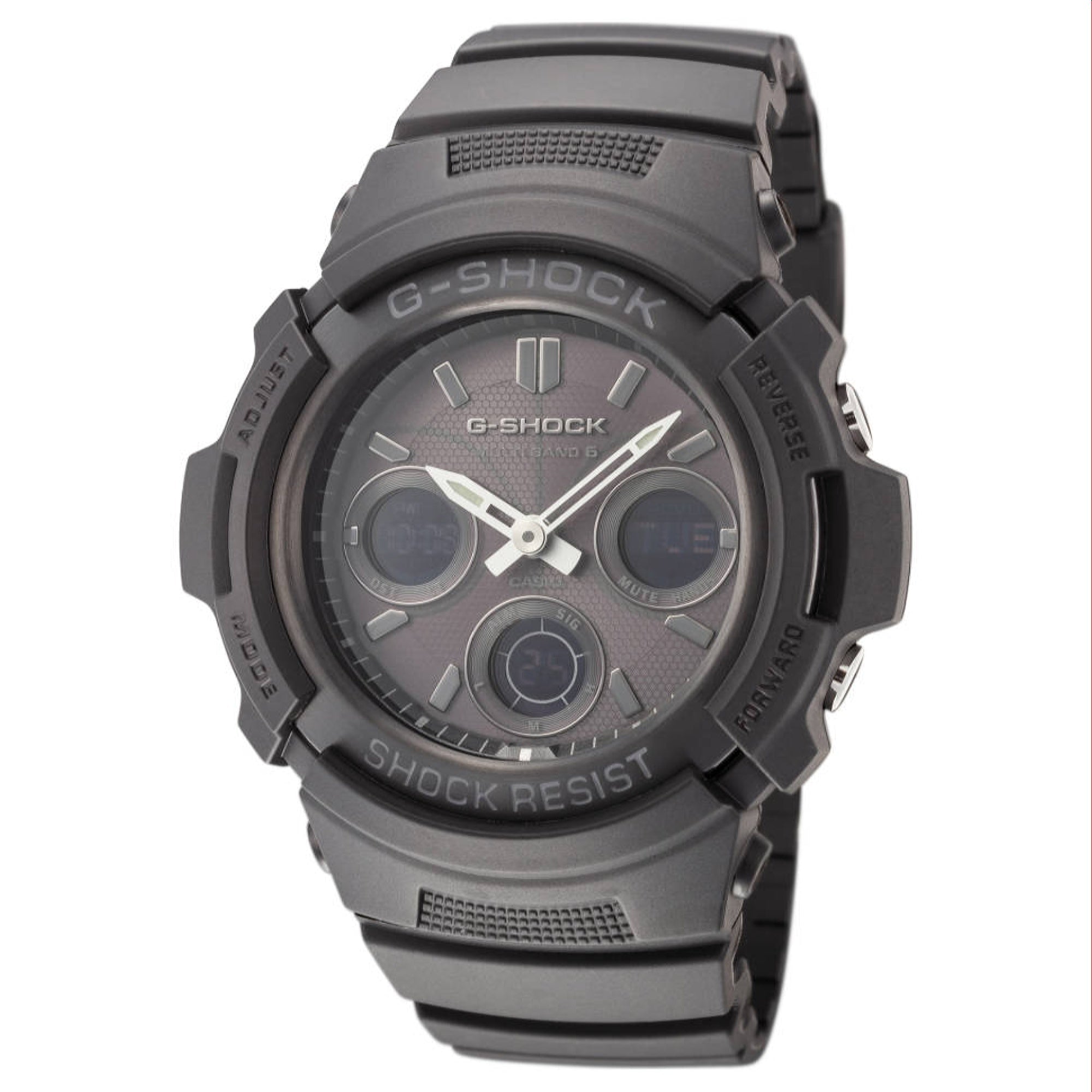 Casio G-Shock Quartz Analog-Digital Black Dial Men's Watch AWGM100B-1A