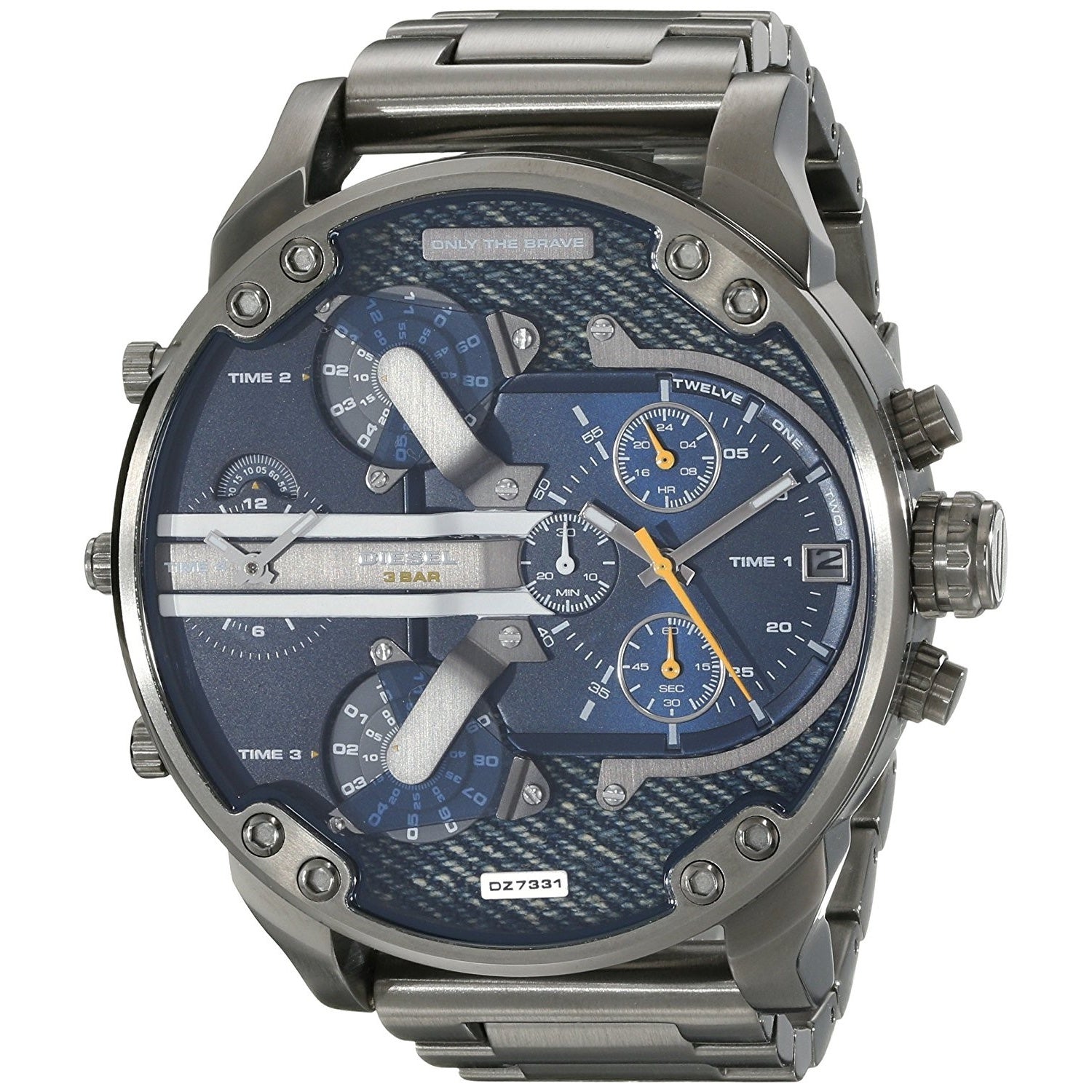 Diesel Mr. Daddy 2.0 Quartz Chronograph 4 Time Zones Blue Dial Men's Watch DZ7331