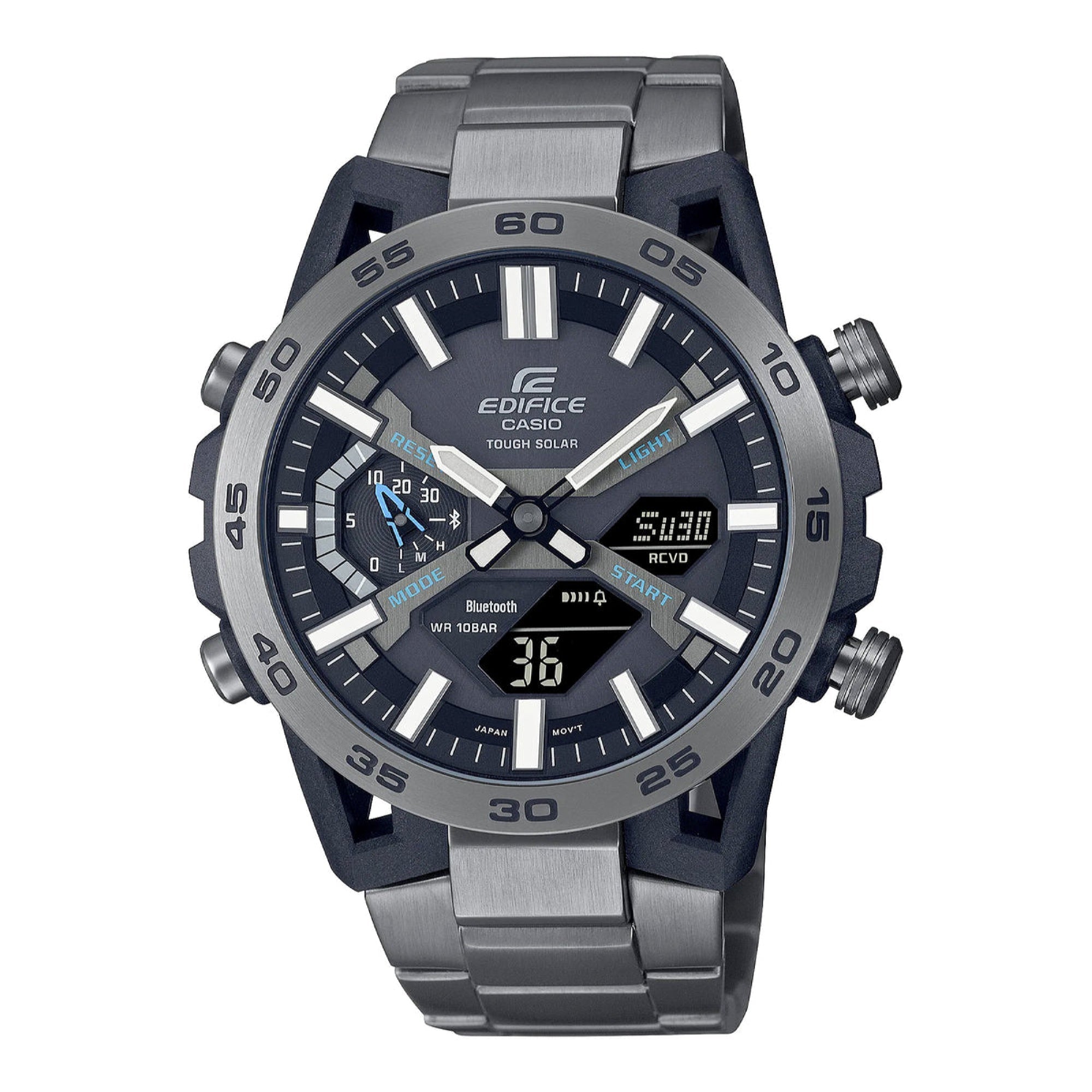 Casio Edifice Quartz Grey Dial Men's Watch ECB2000DC-1A