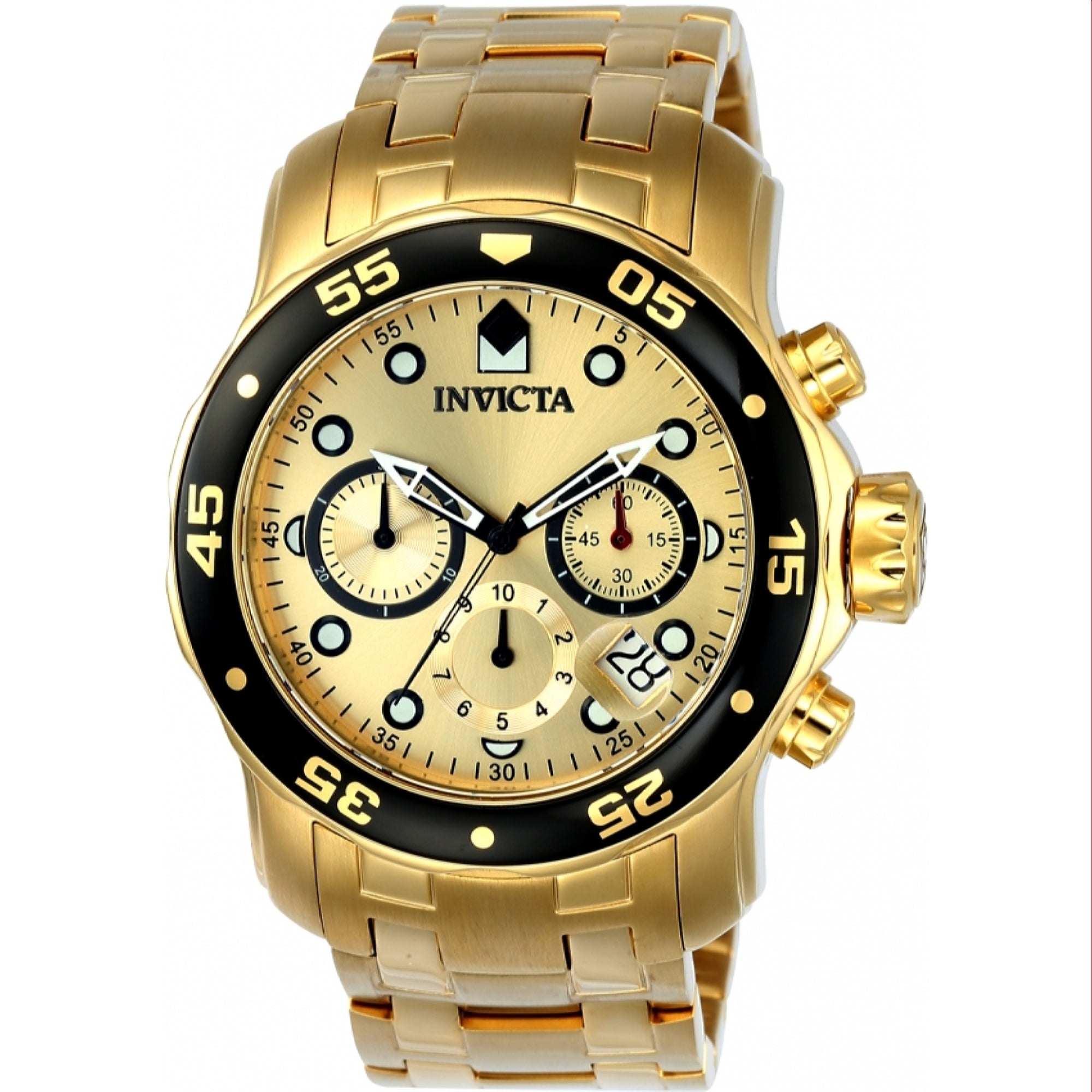 Invicta Pro Diver Quartz Gold-Tone Dial Men's Watch ILE0072A