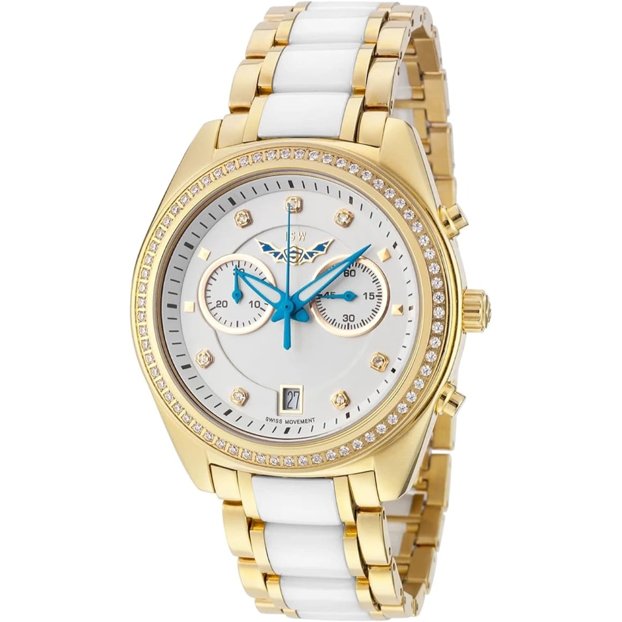 ISW Chronograph Quartz White Dial Women's Watch ISW-1007-02