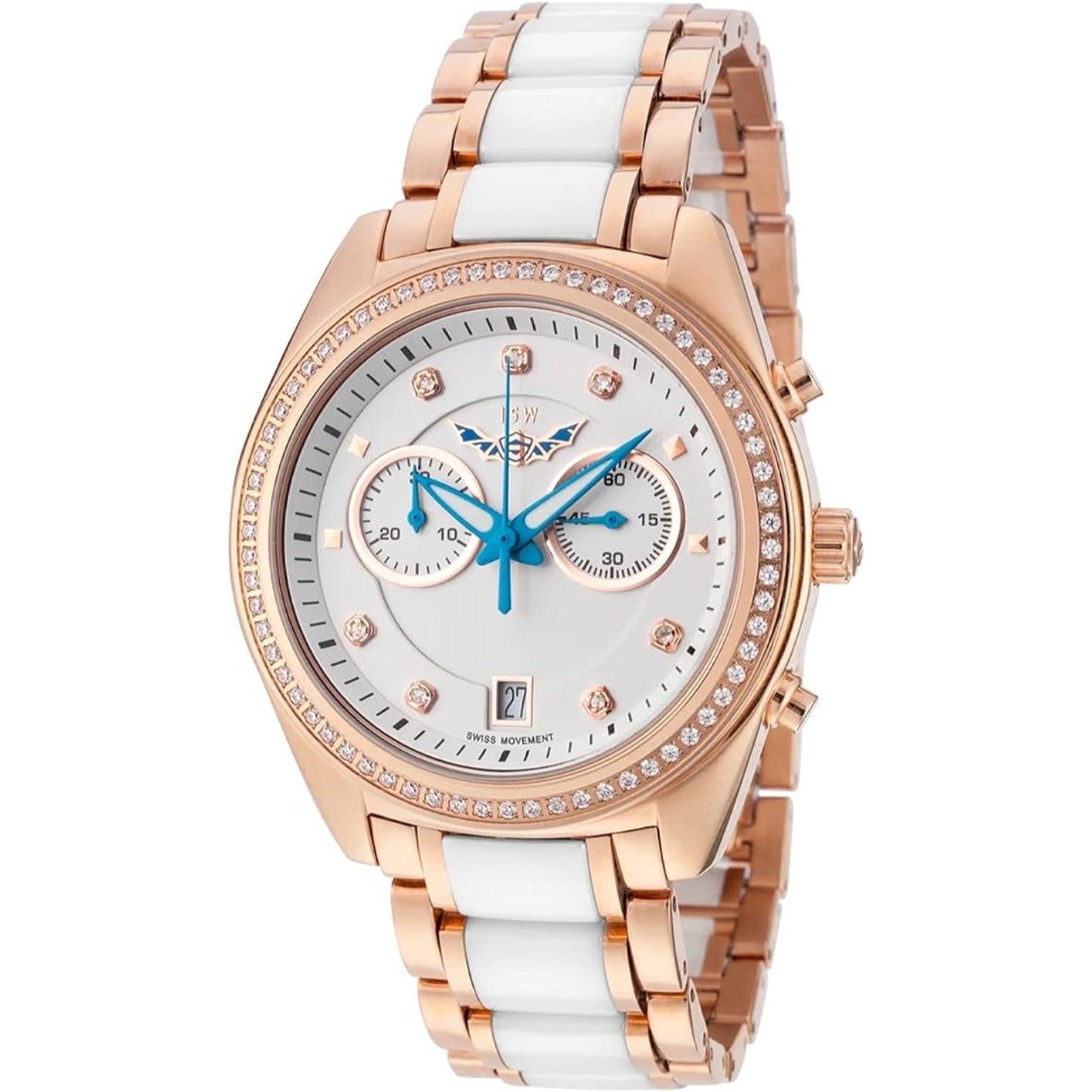 ISW Chronograph Quartz White Dial Women's Watch ISW-1007-03