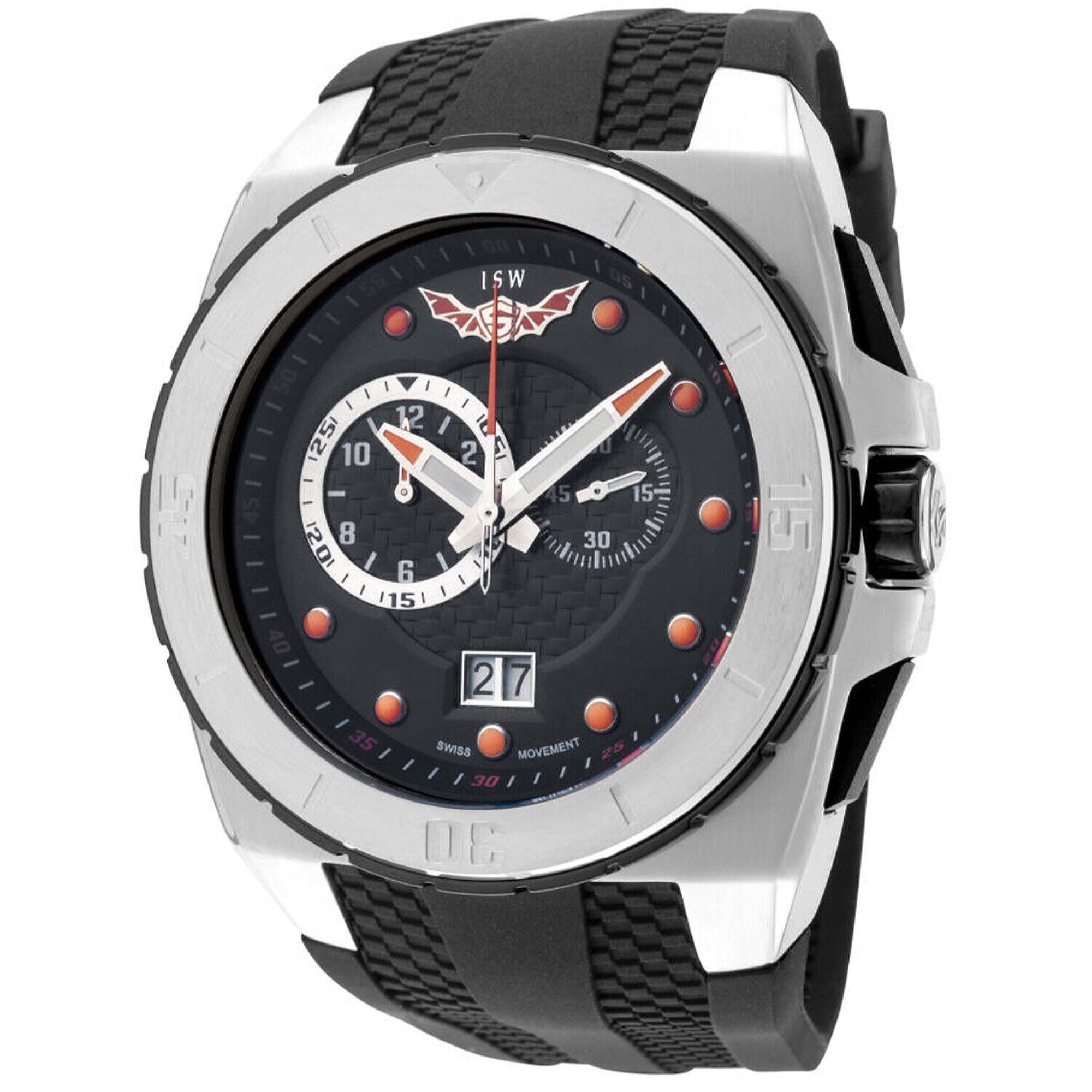 ISW Chronograph Quartz Black Dial Men's Watch ISW-1009-01