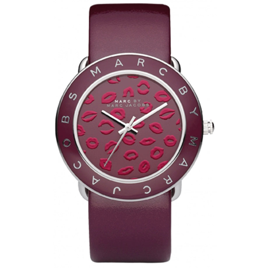 Marc Jacobs Amy Quartz Lips Silver Dial Women's Watch MBM1162