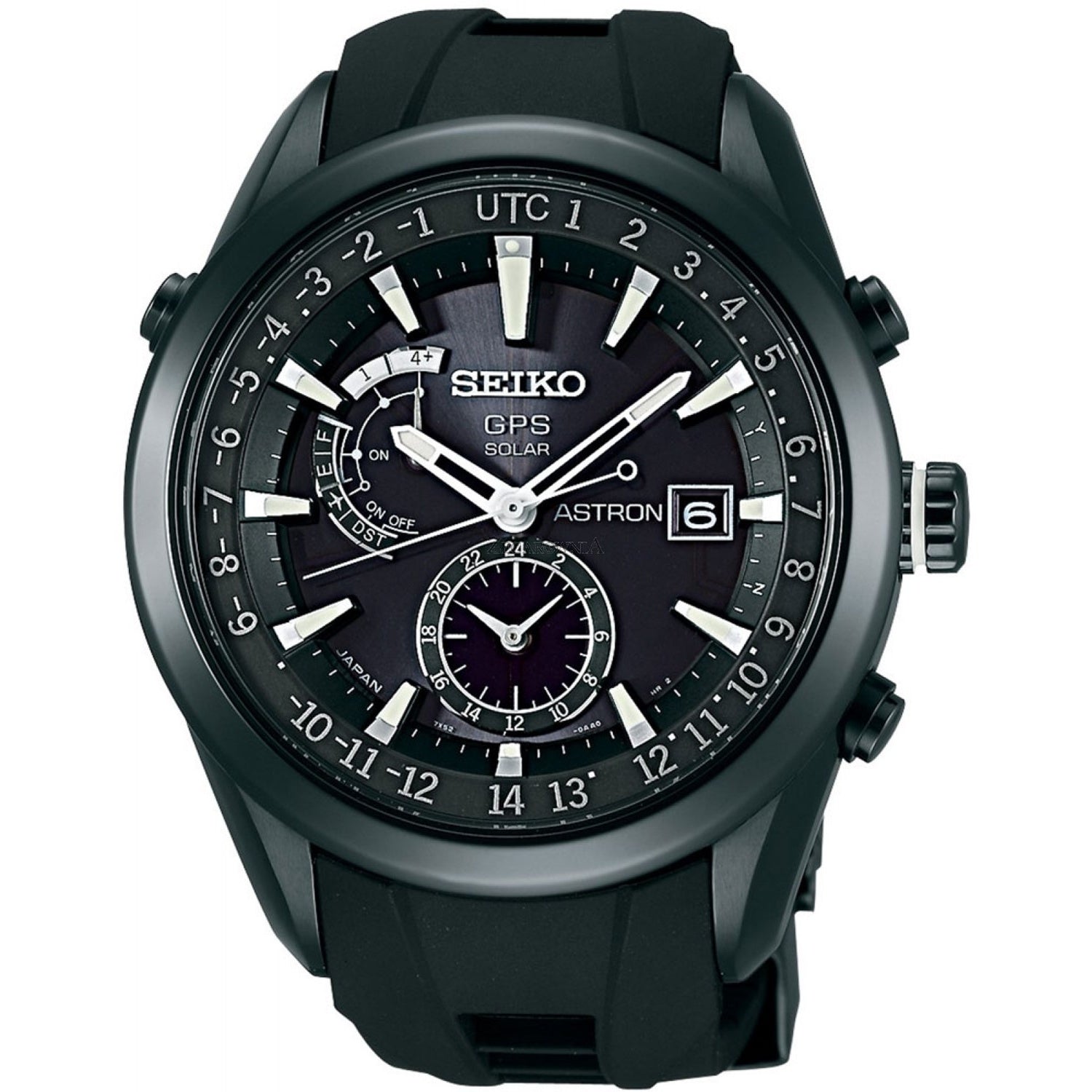 Seiko Astron GPS Solar Solar World Time Black Dial Men's Watch SAST011