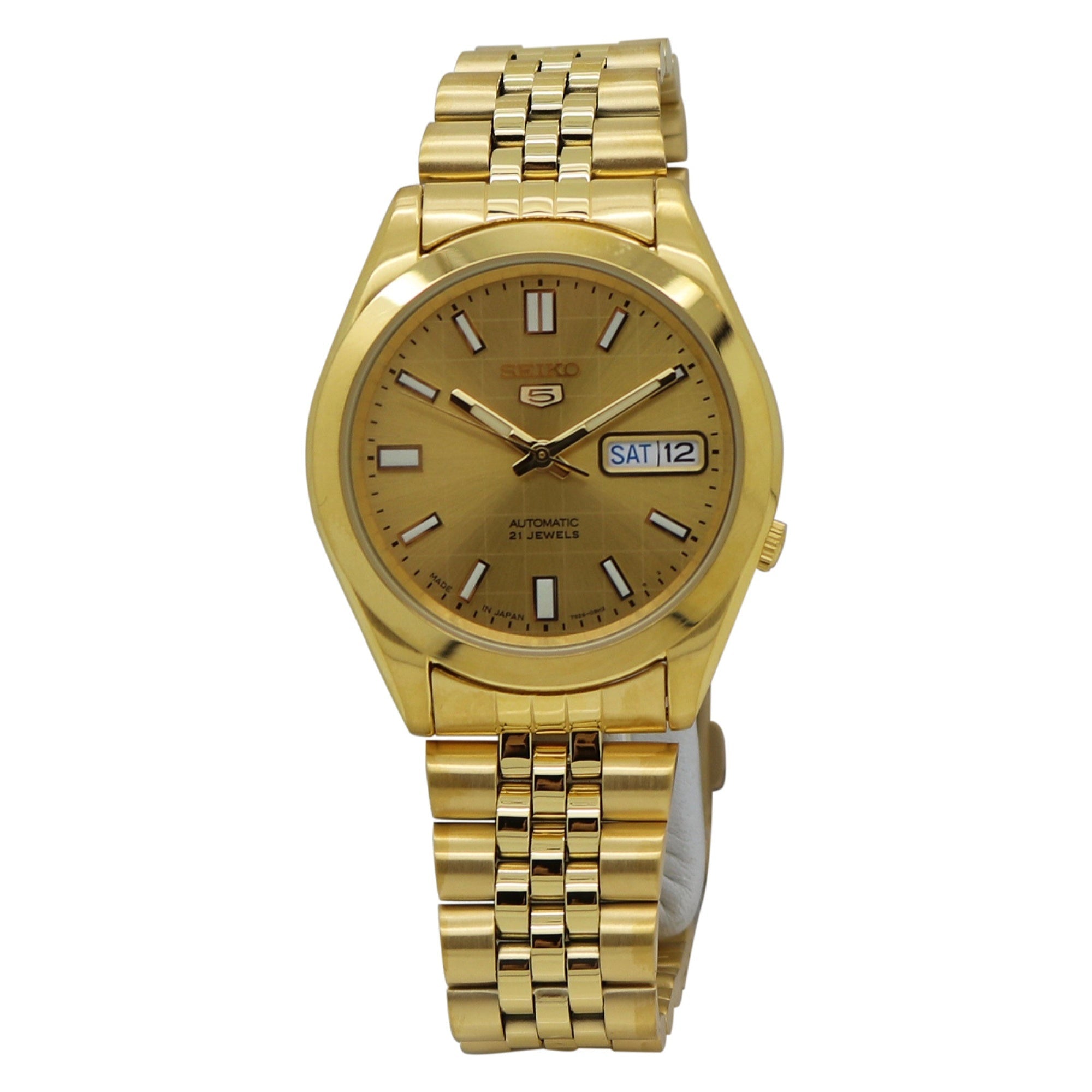 Seiko Seiko 5 Automatic Gold-Tone Dial Men's Watch SNKF90J1