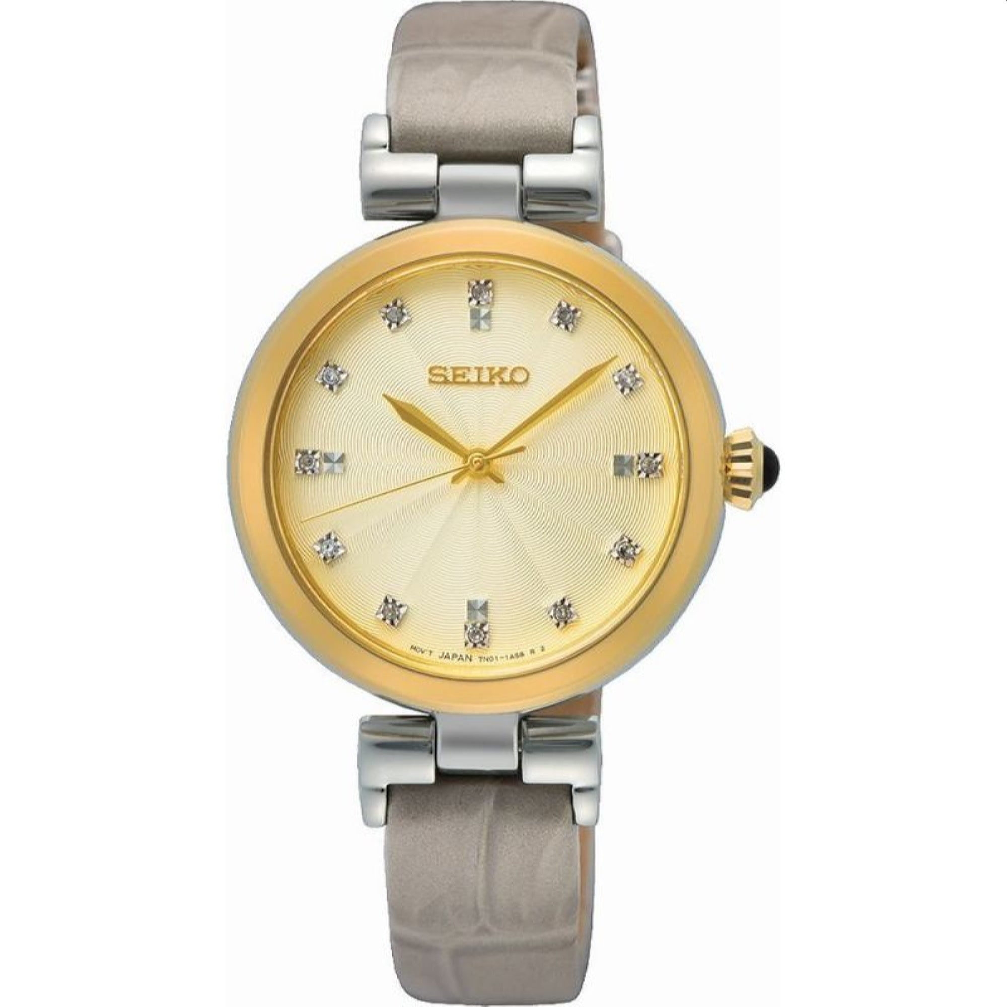 Seiko Dress Quartz Beige Dial Women's Watch SRZ546