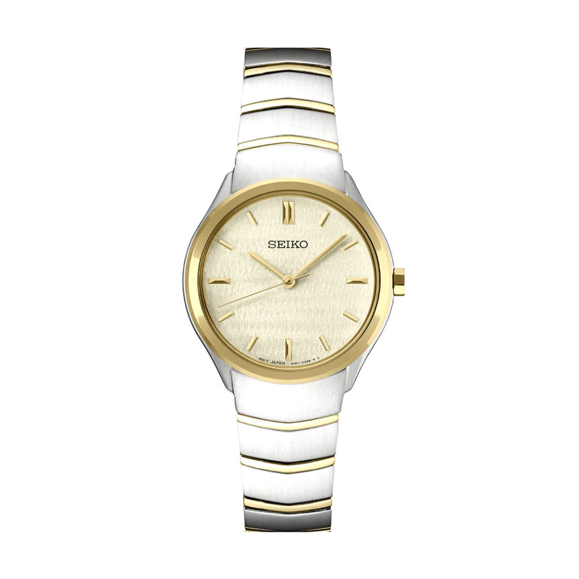 Seiko Essentials Quartz Champagne Dial Women's Watch SUR550