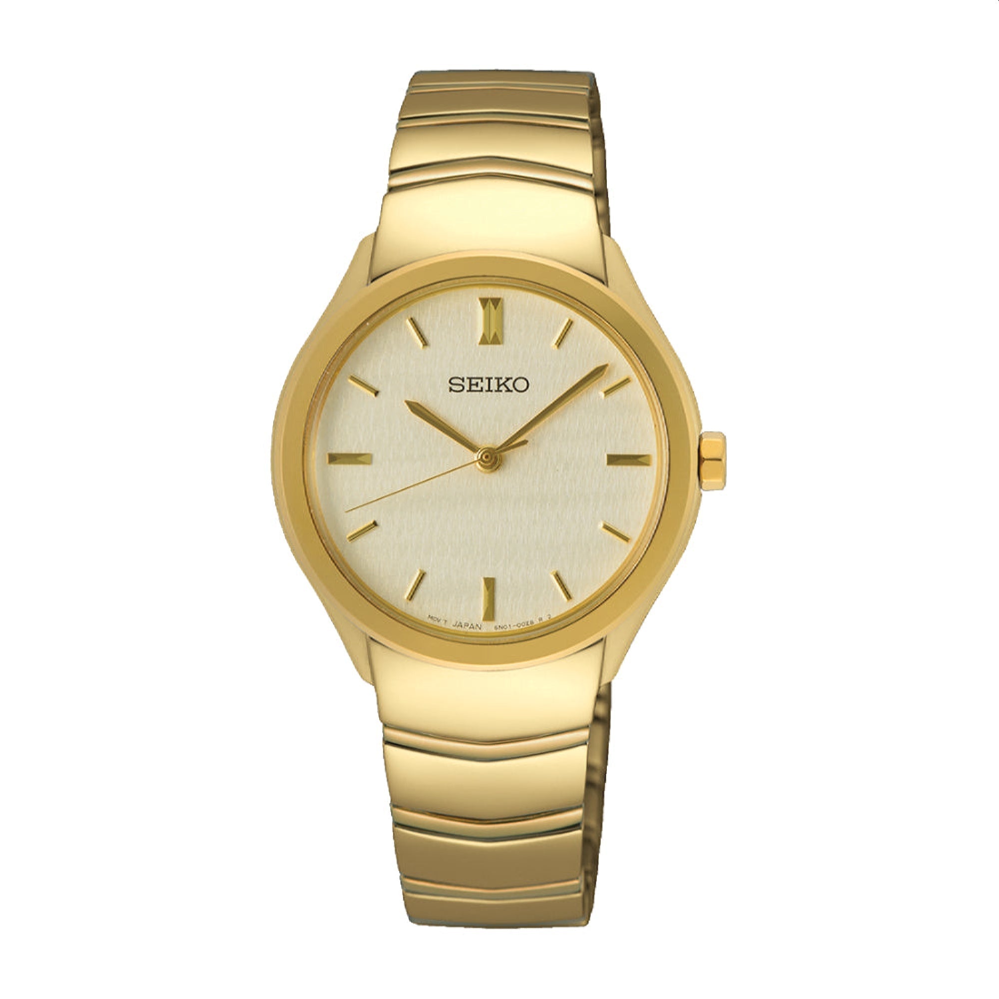 Seiko Essentials Quartz Champagne Dial Women's Watch SUR552