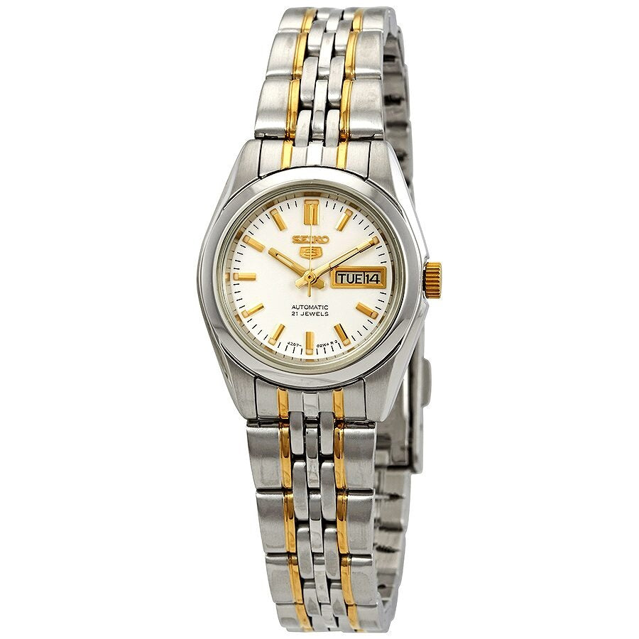 Seiko Series 5 Automatic White Dial Women's Watch SYMA35