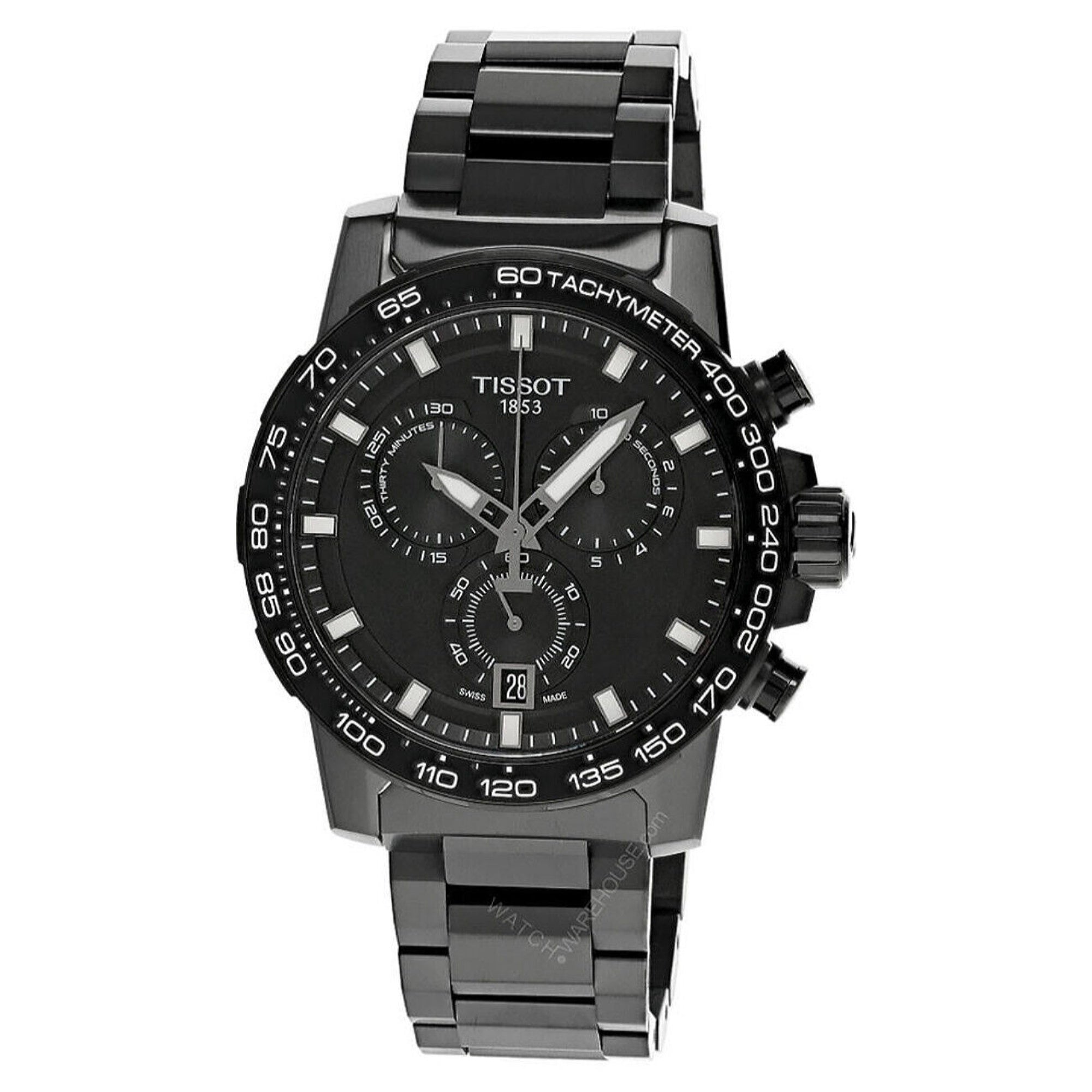 Tissot Supersport Quartz Chronograph Black Dial Men's Watch T1256173305100