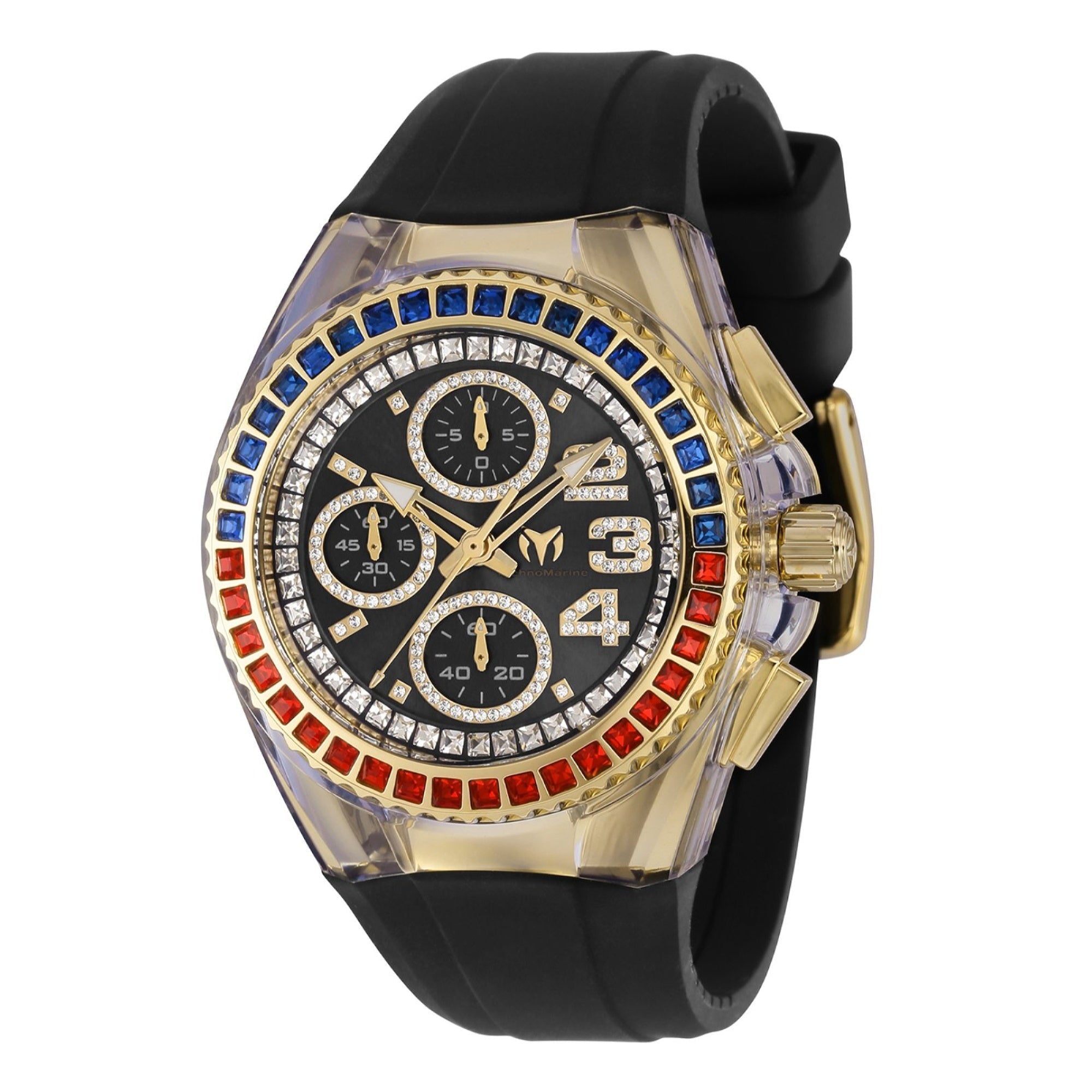 TechnoMarine  Quartz Glitz Black Dial Women's Watch TM-121047