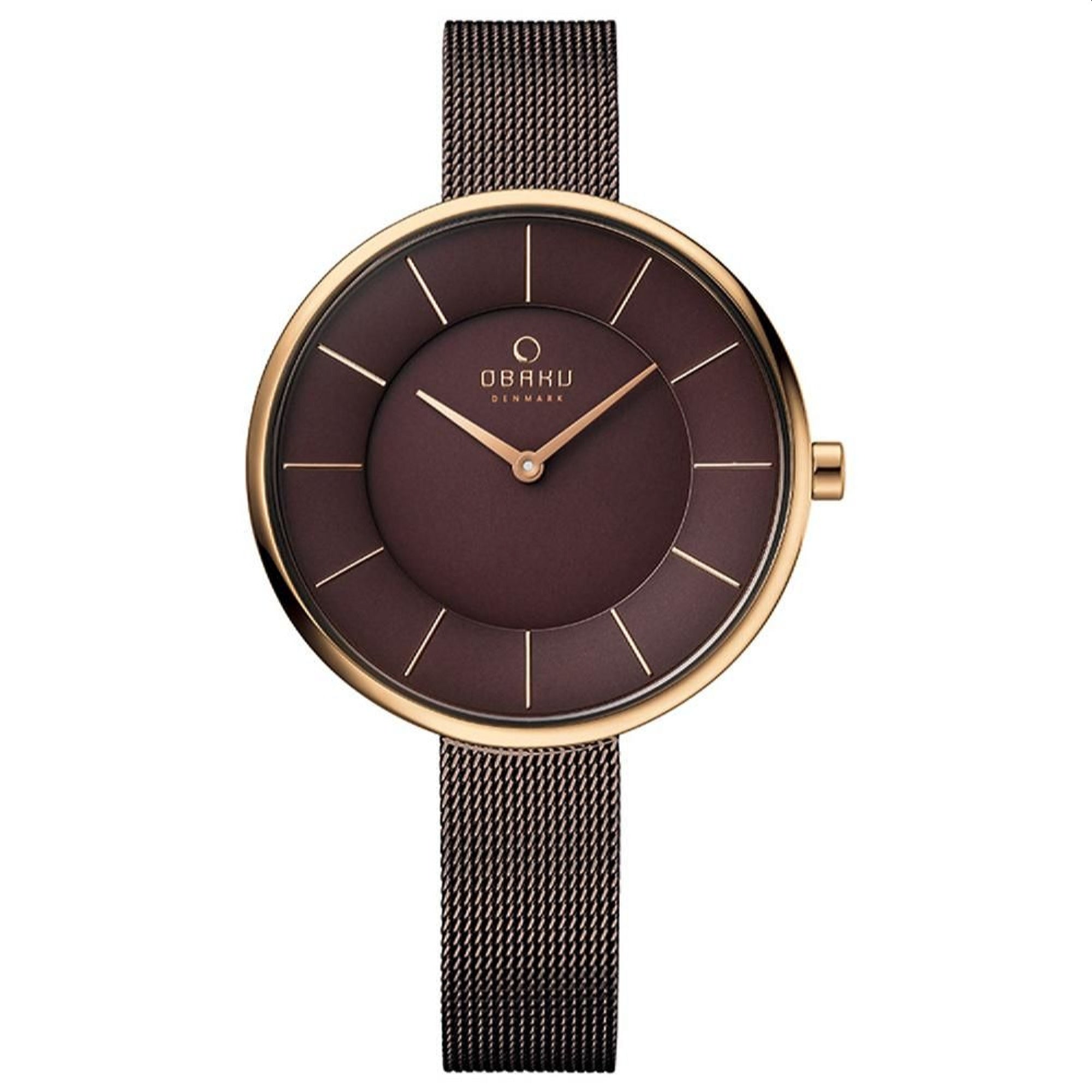 Obaku Obaku Quartz Brown Dial Women's Watch V185LXVNMN