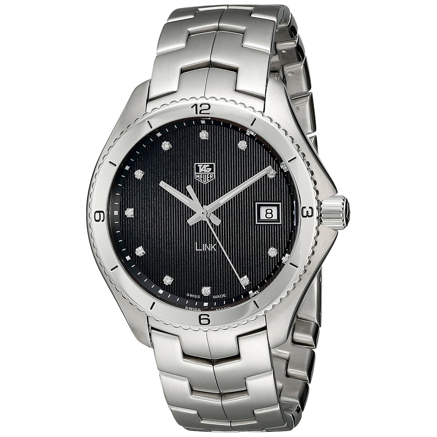 Tag Heuer Link Quartz Diamond Black Dial Men's Watch WAT1112.BA0950