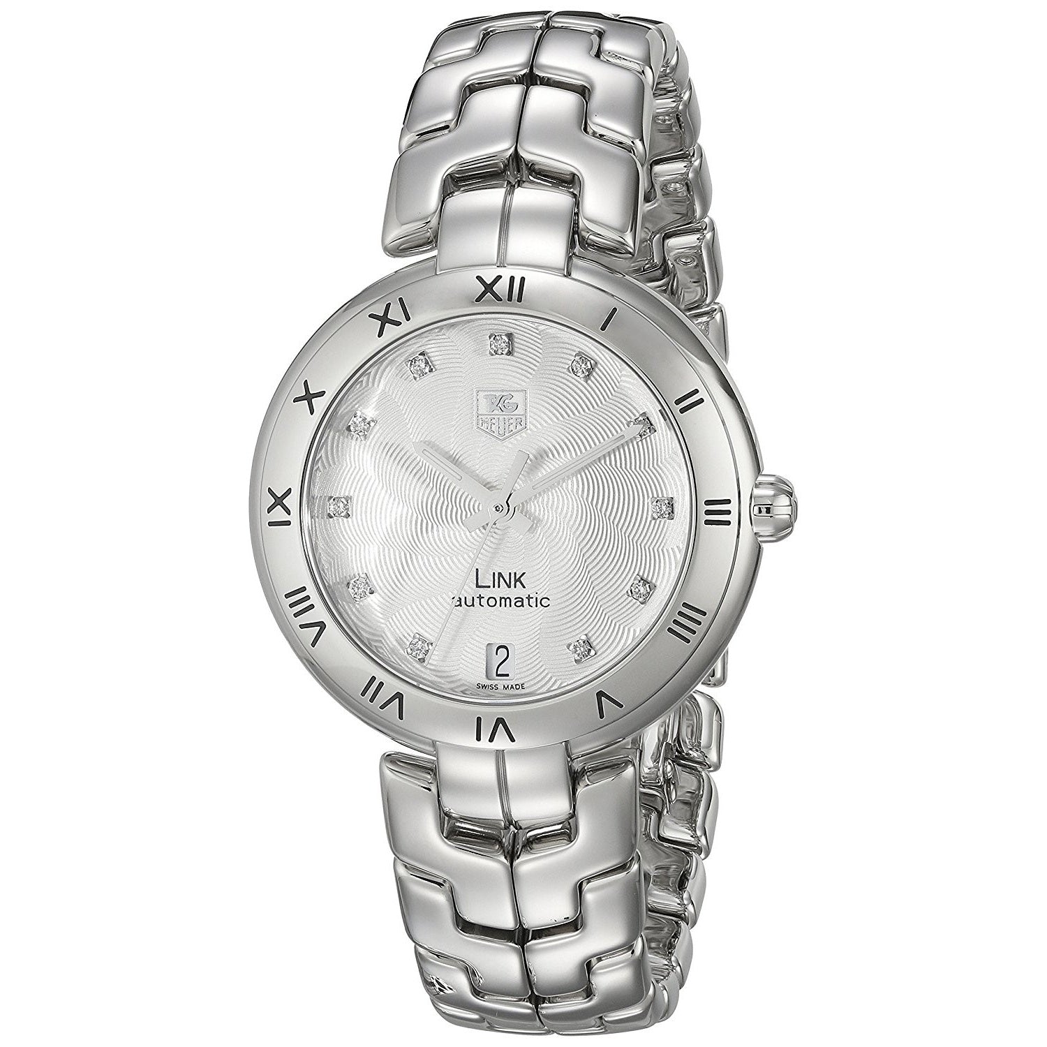 Tag Heuer Link Automatic Diamond Automatic Silver Dial Women's Watch WAT2311.BA0956