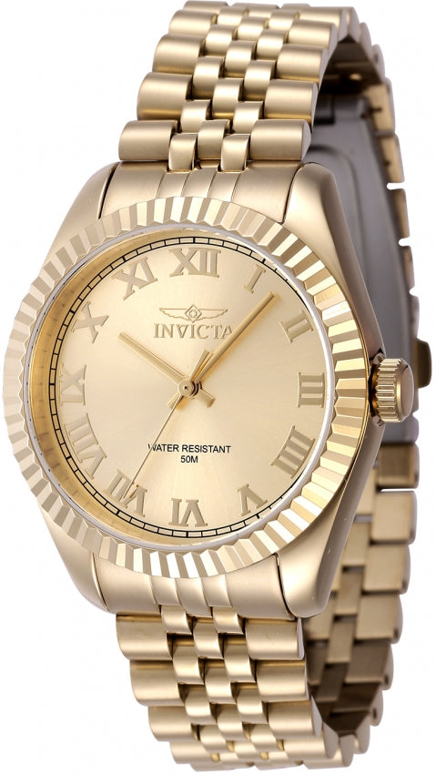 Invicta Quartz Specialty Gold Dial Women's Watch 47418