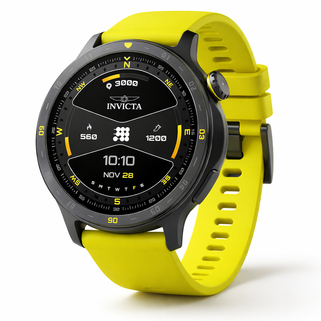 Invicta Quartz I-Tech Black Dial Unisex Smart Watch ITECH-002