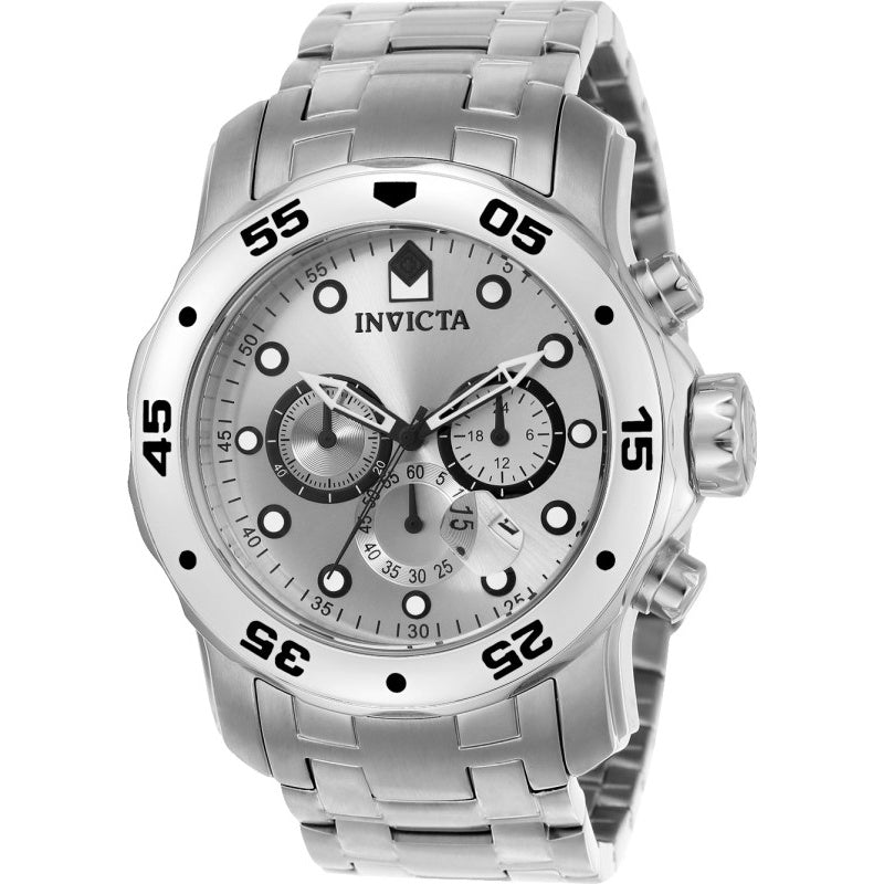 Invicta Pro Diver Quartz Scuba Silver Dial Men's Watch 0071